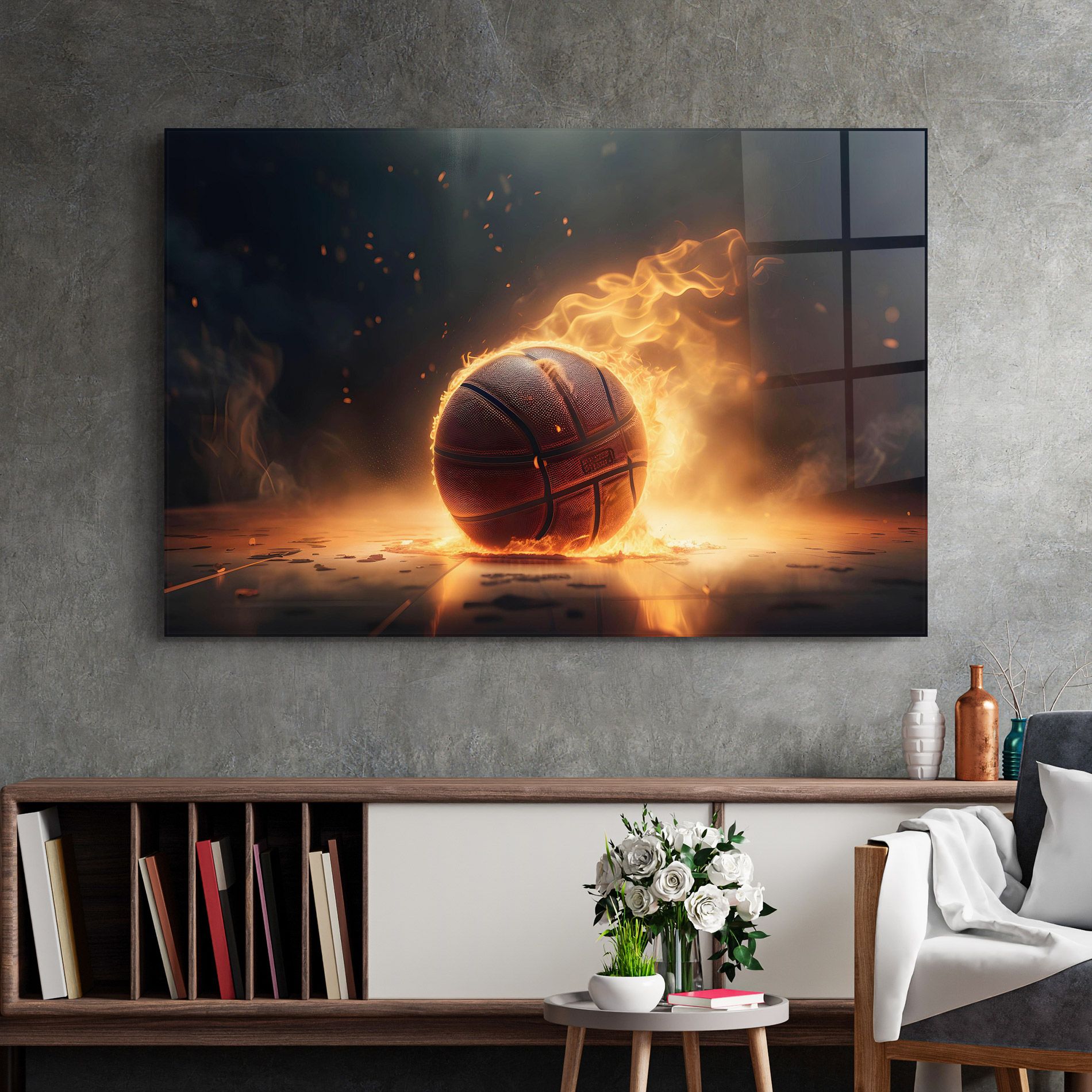 Fire Basketball mockup 2