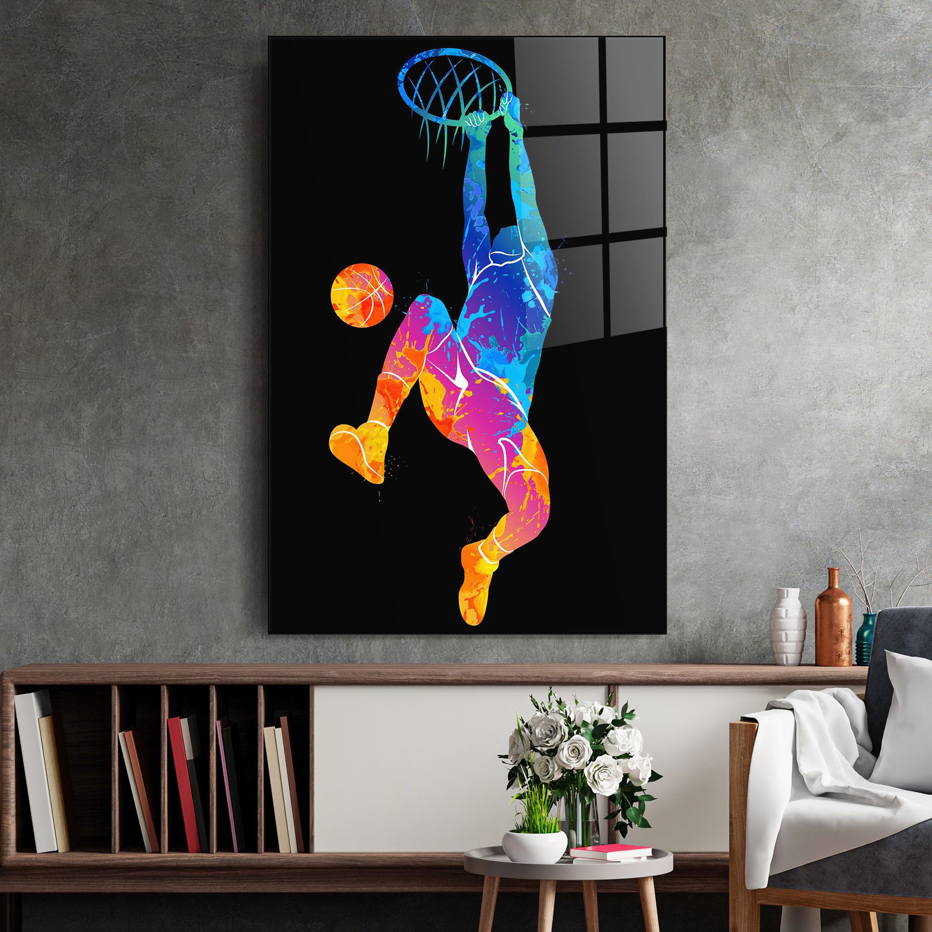 Blue Basket Hoop mockup 2