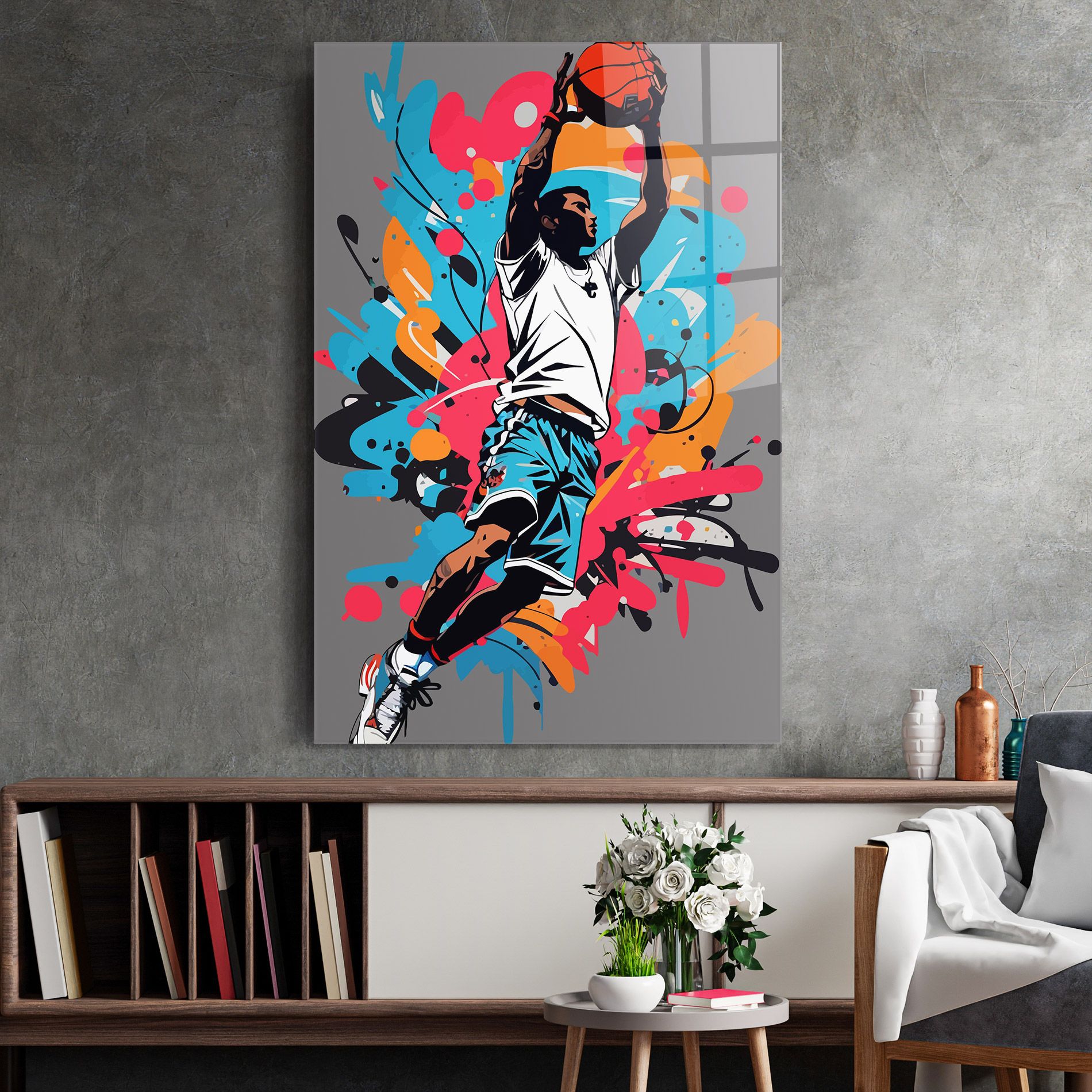 Blue Red Basket mockup 2