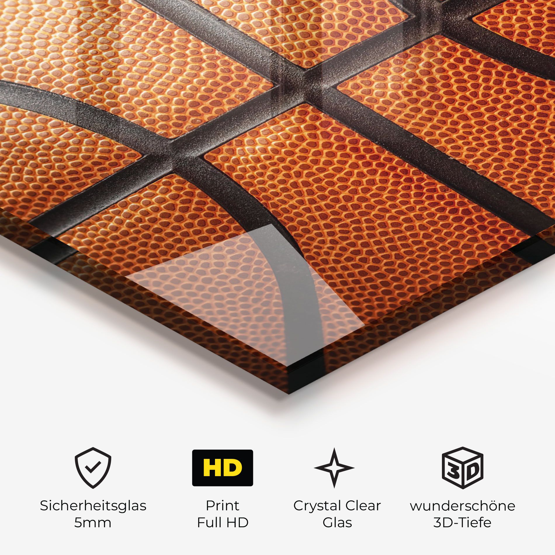 Close Up Leather Basketball mockup 3