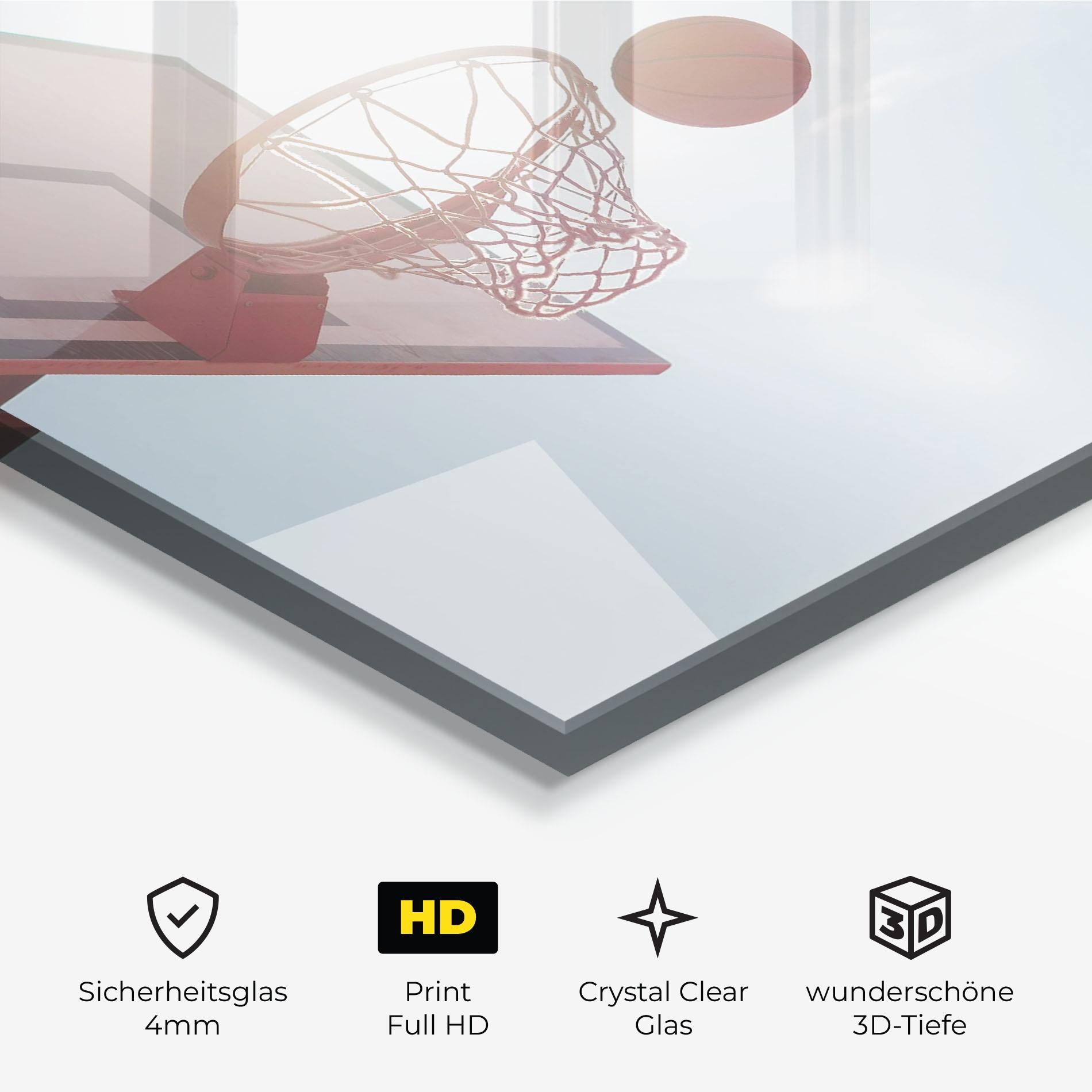 Glasbild Basketball Hoop mockup 3