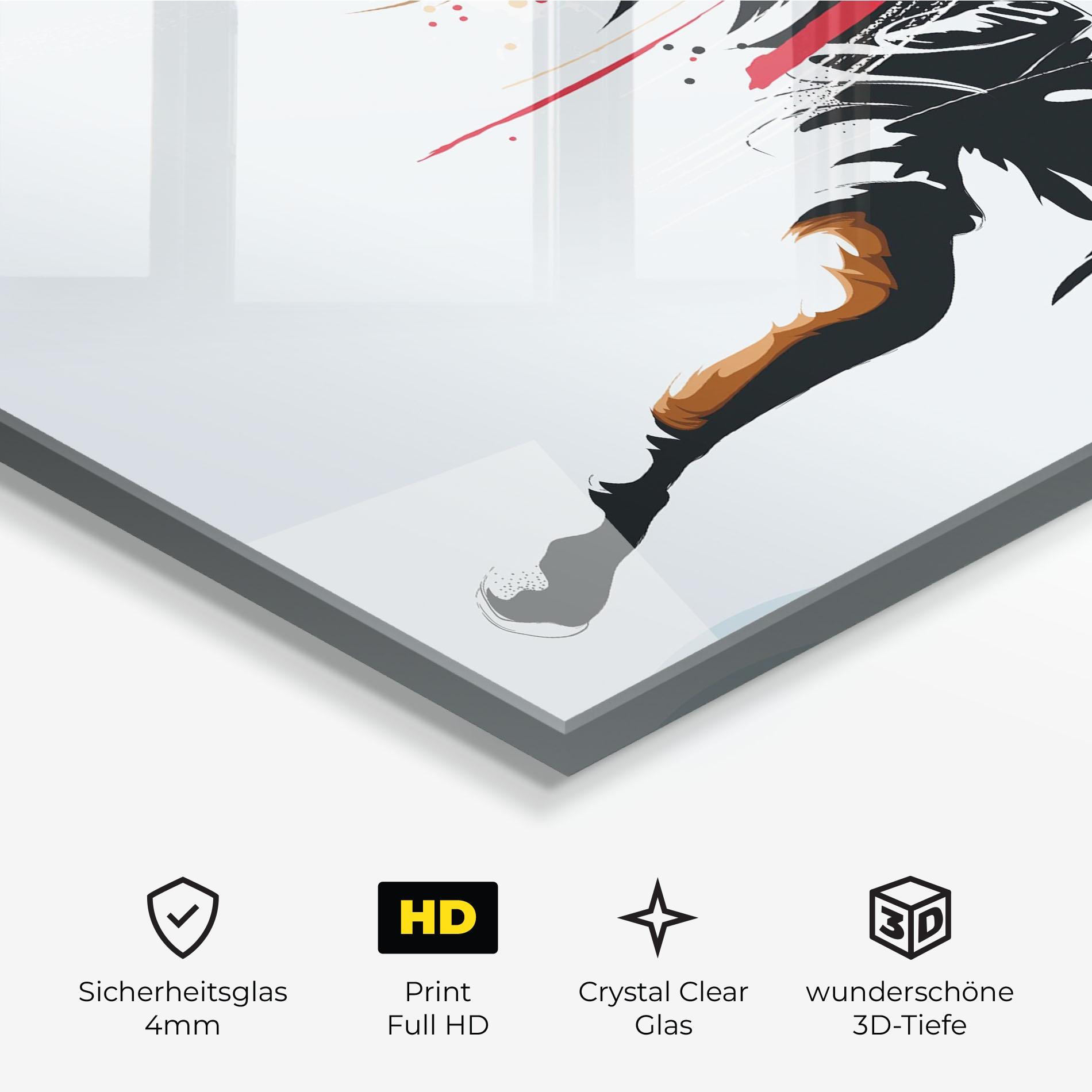 Glasbild Basketball Shot mockup 3