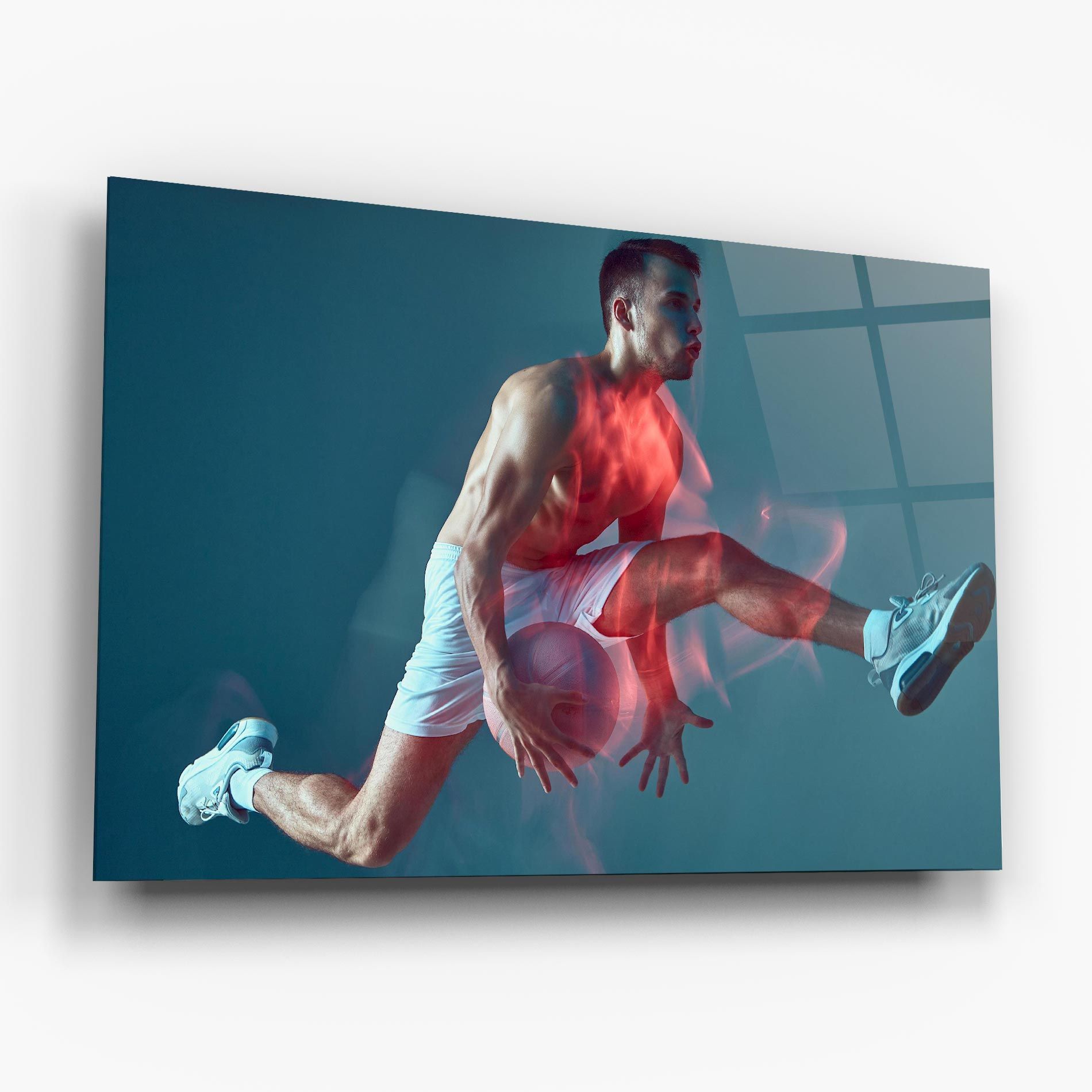 Fire Basketball Player mockup 6