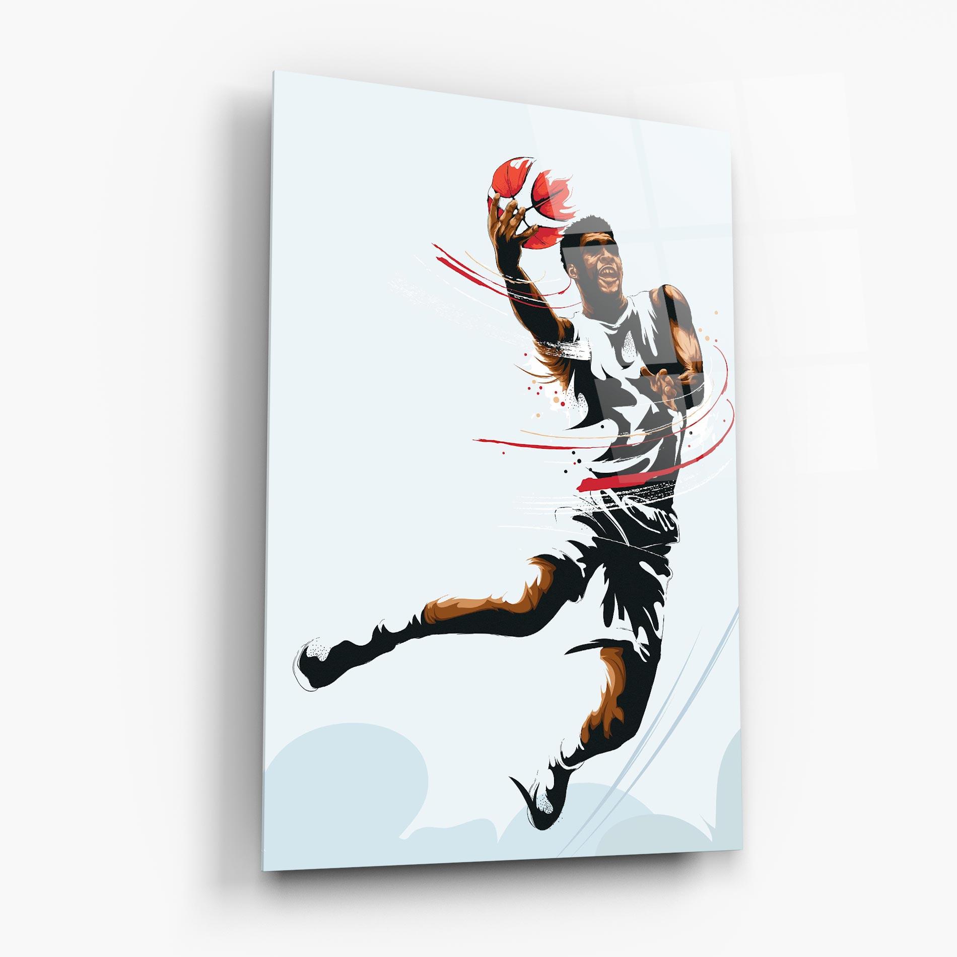Glasbild Basketball Shot mockup 6