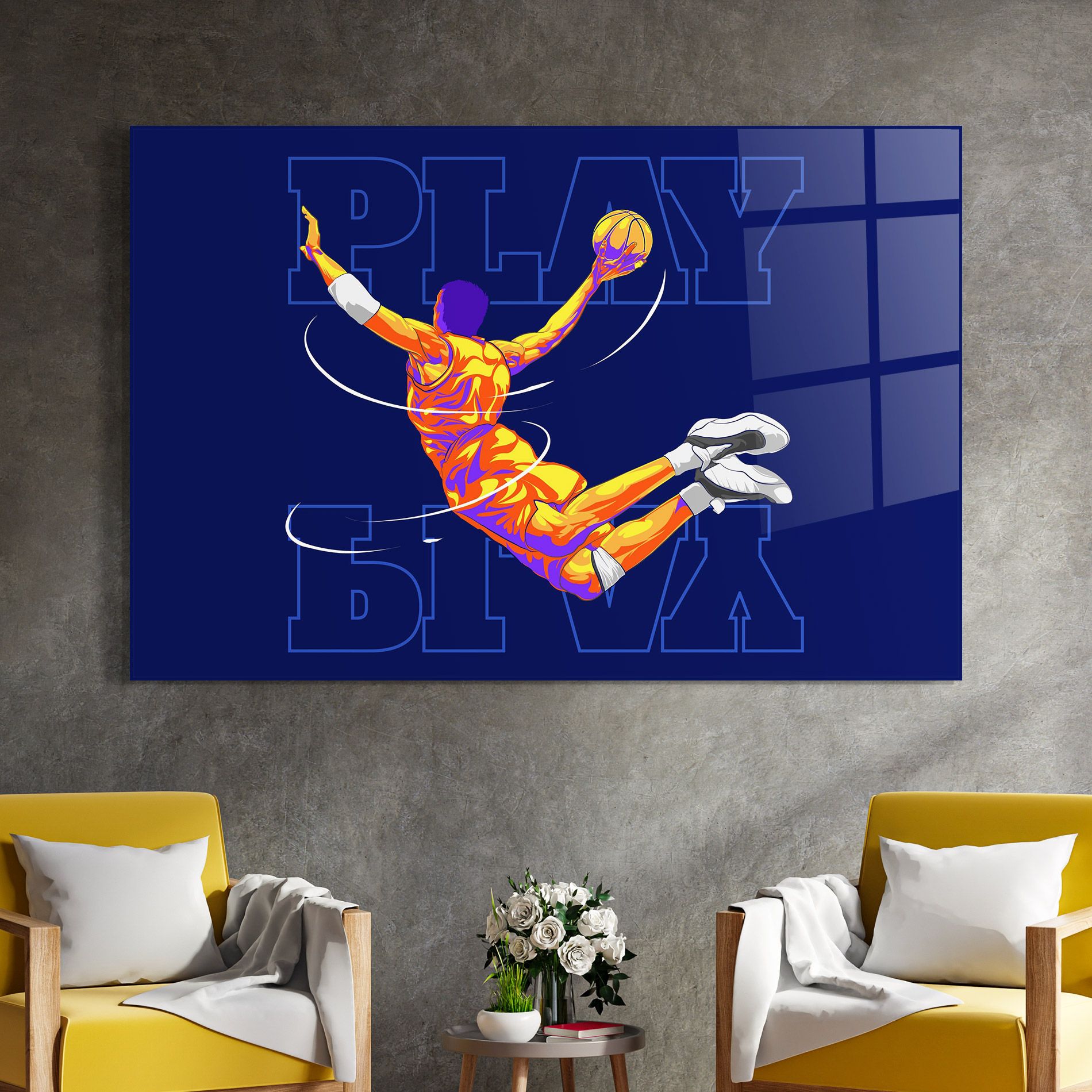 Basketball Blue mockup 4