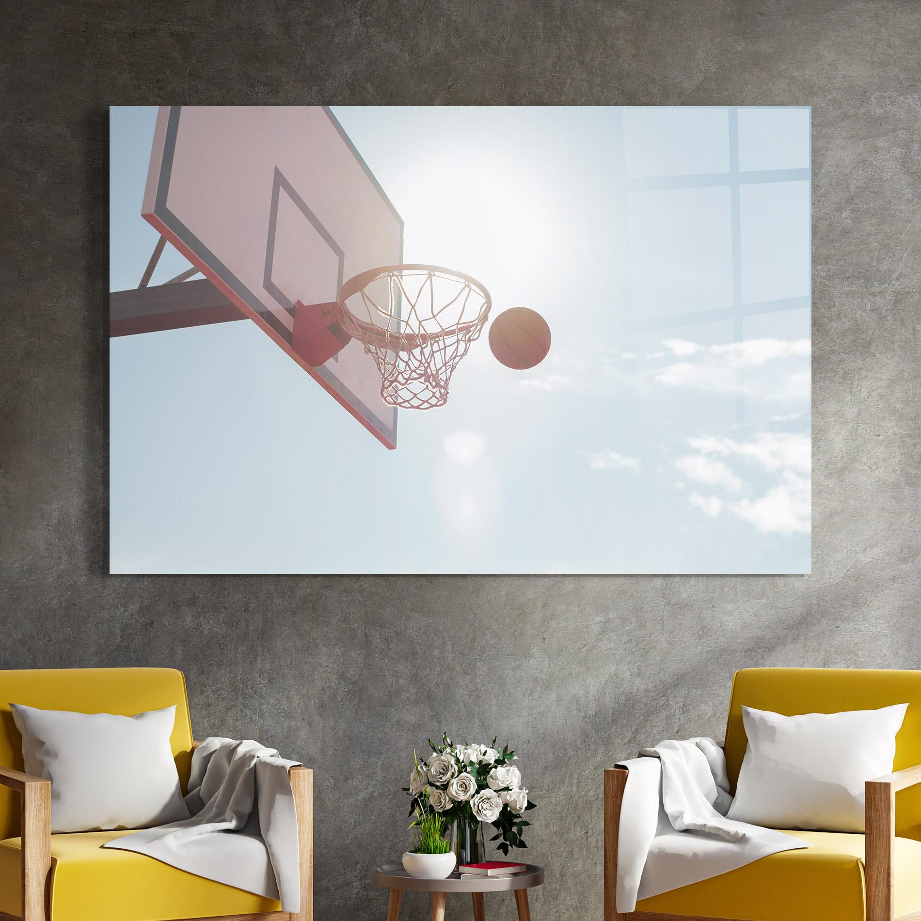 Glasbild Basketball Hoop mockup 4