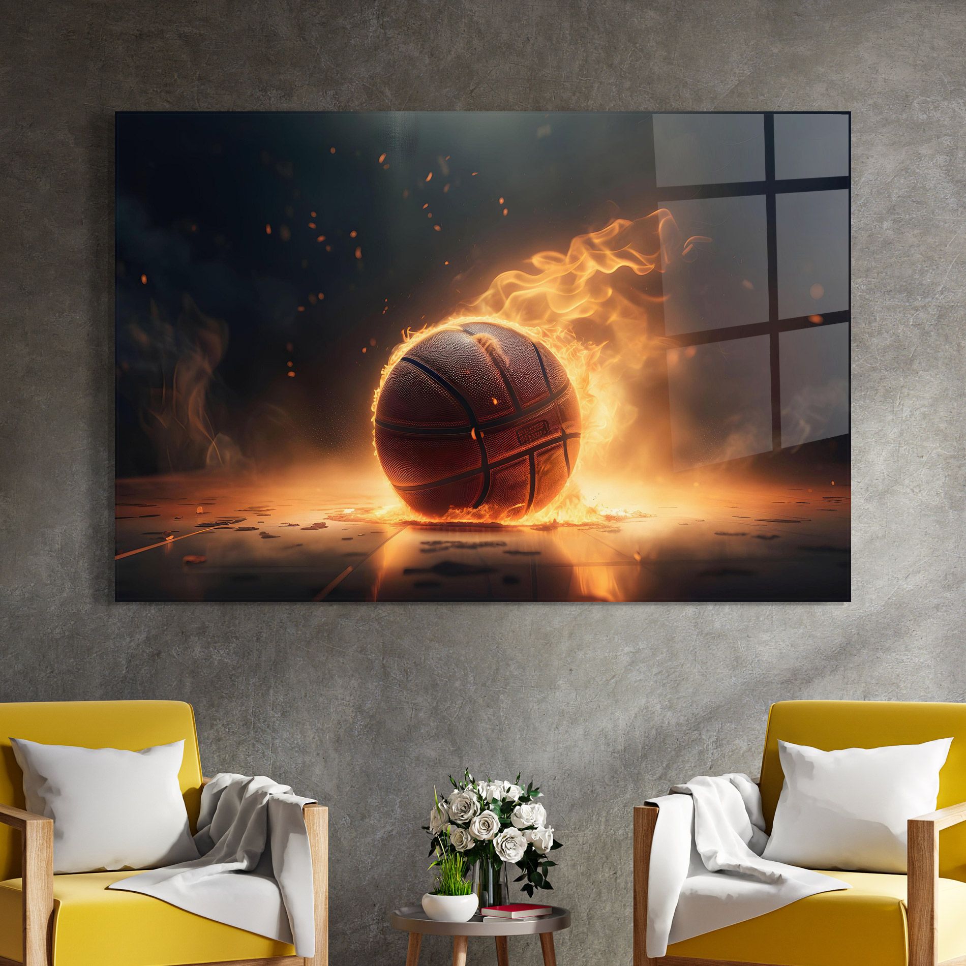 Fire Basketball mockup 4