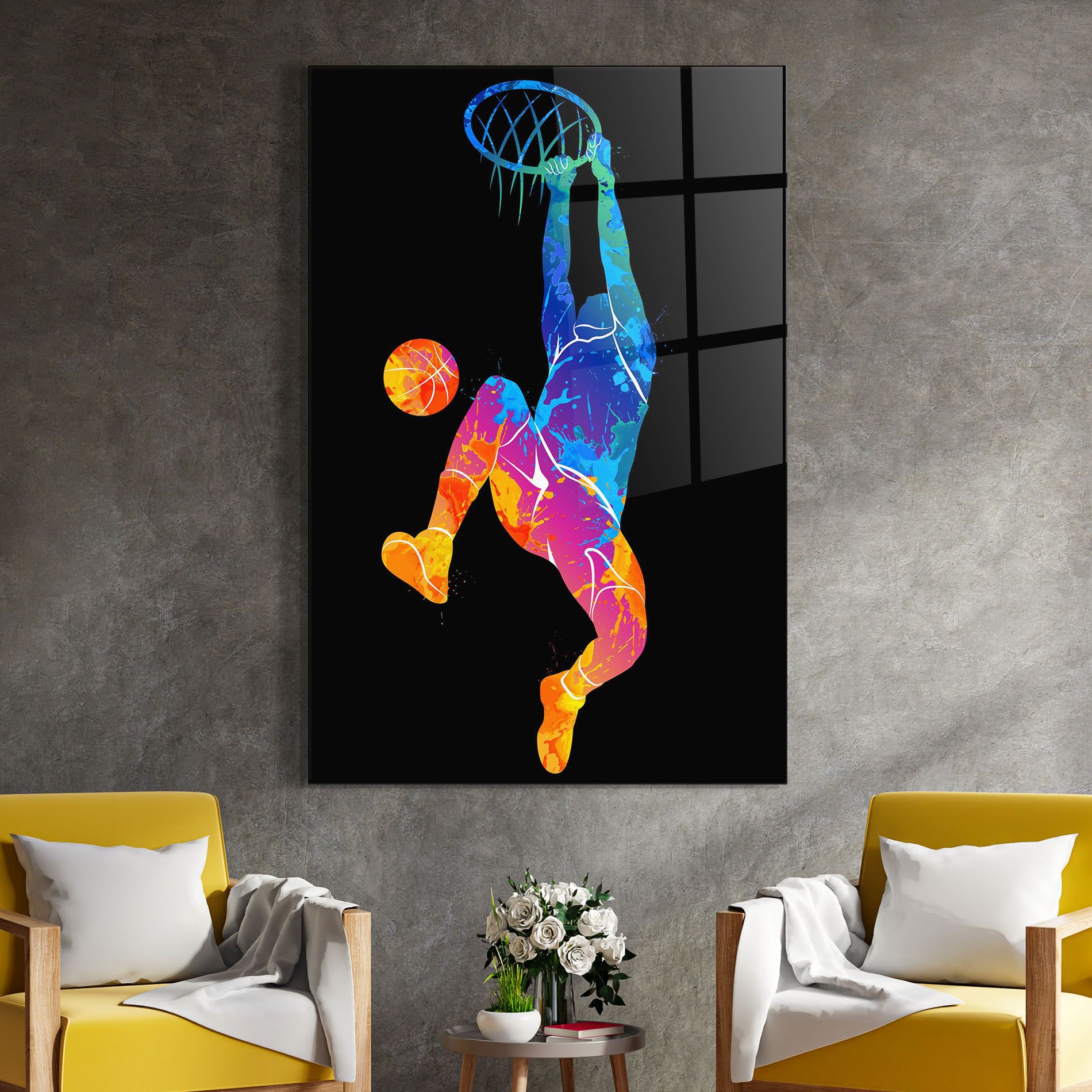 Blue Basket Hoop mockup 4