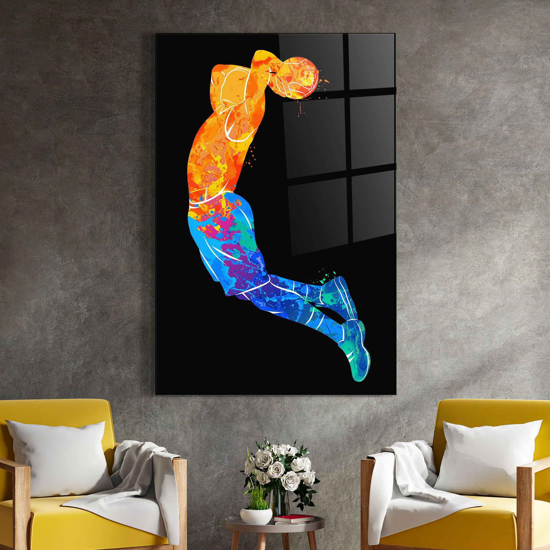 Blue Orange Basket mockup 4