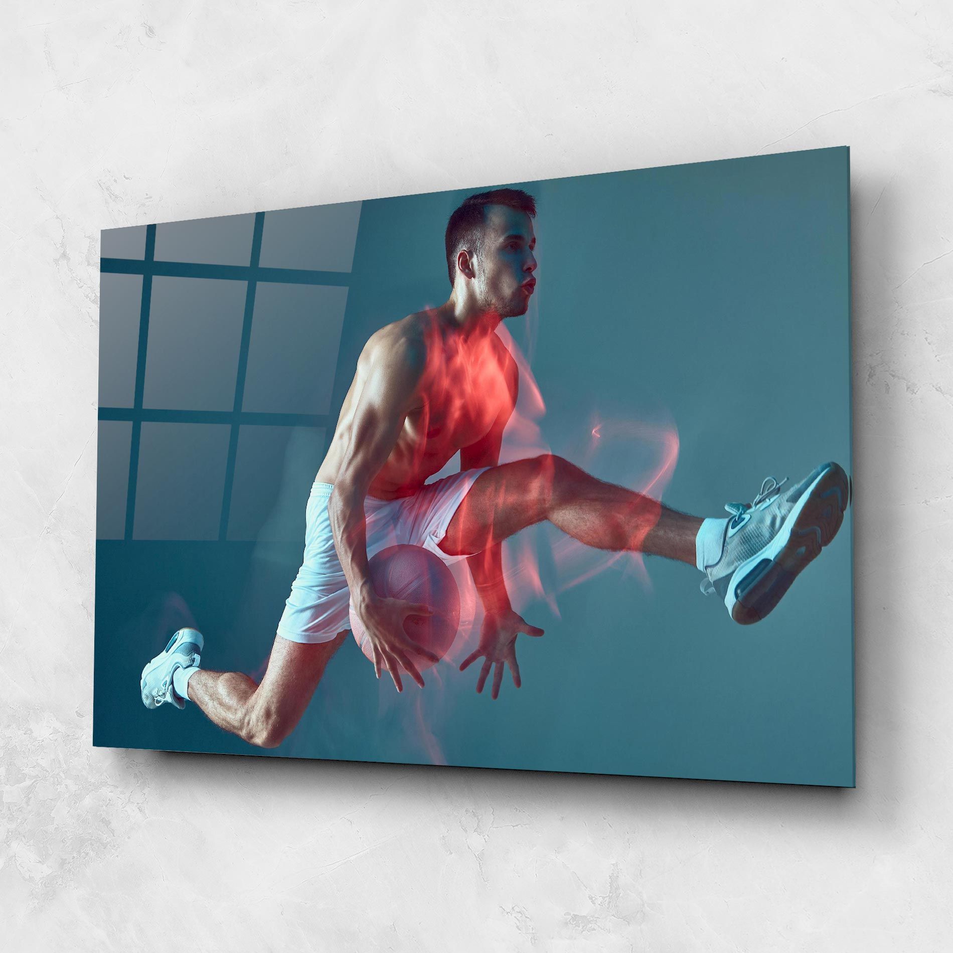 Fire Basketball Player mockup 1
