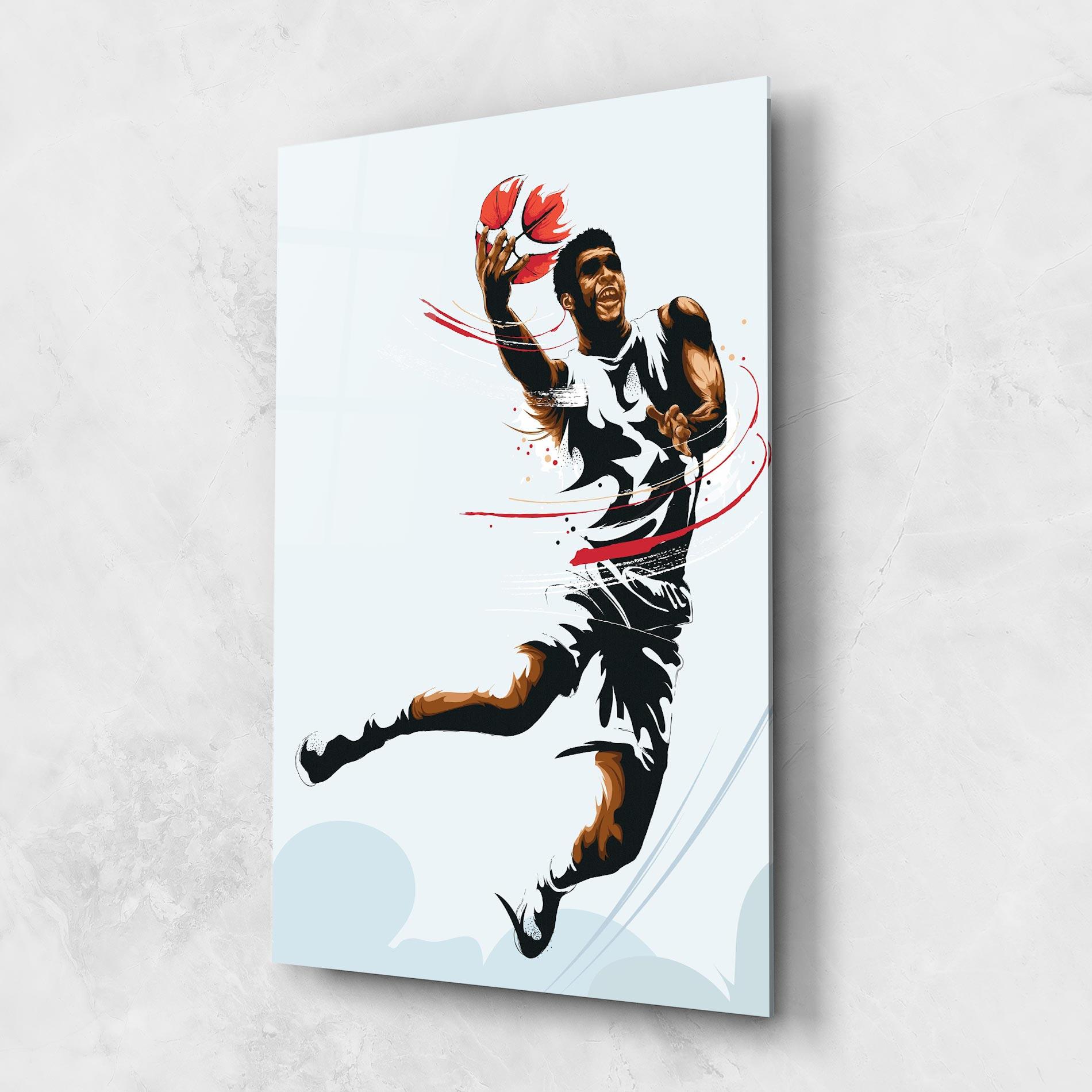 Glasbild Basketball Shot mockup 1