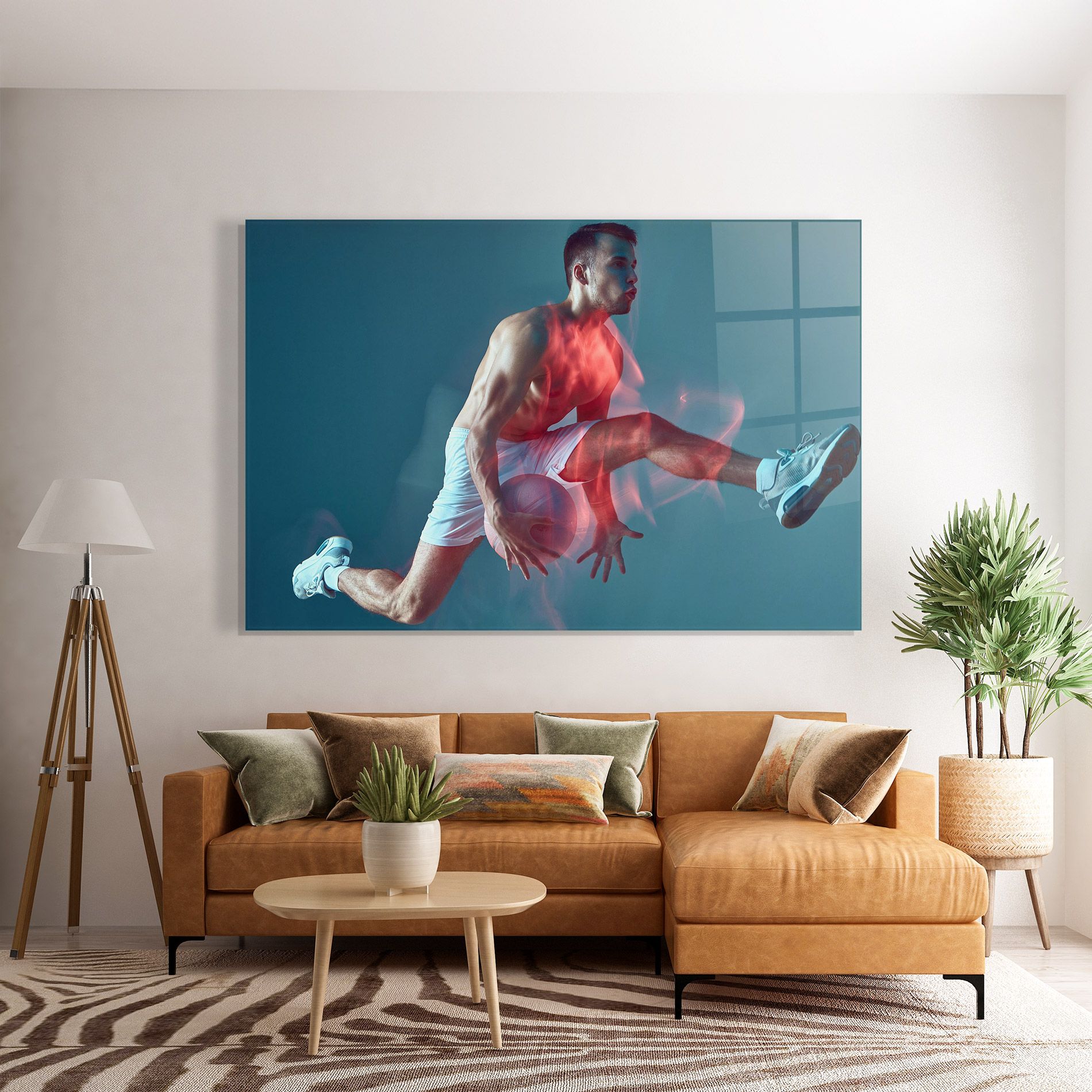 Fire Basketball Player mockup 7