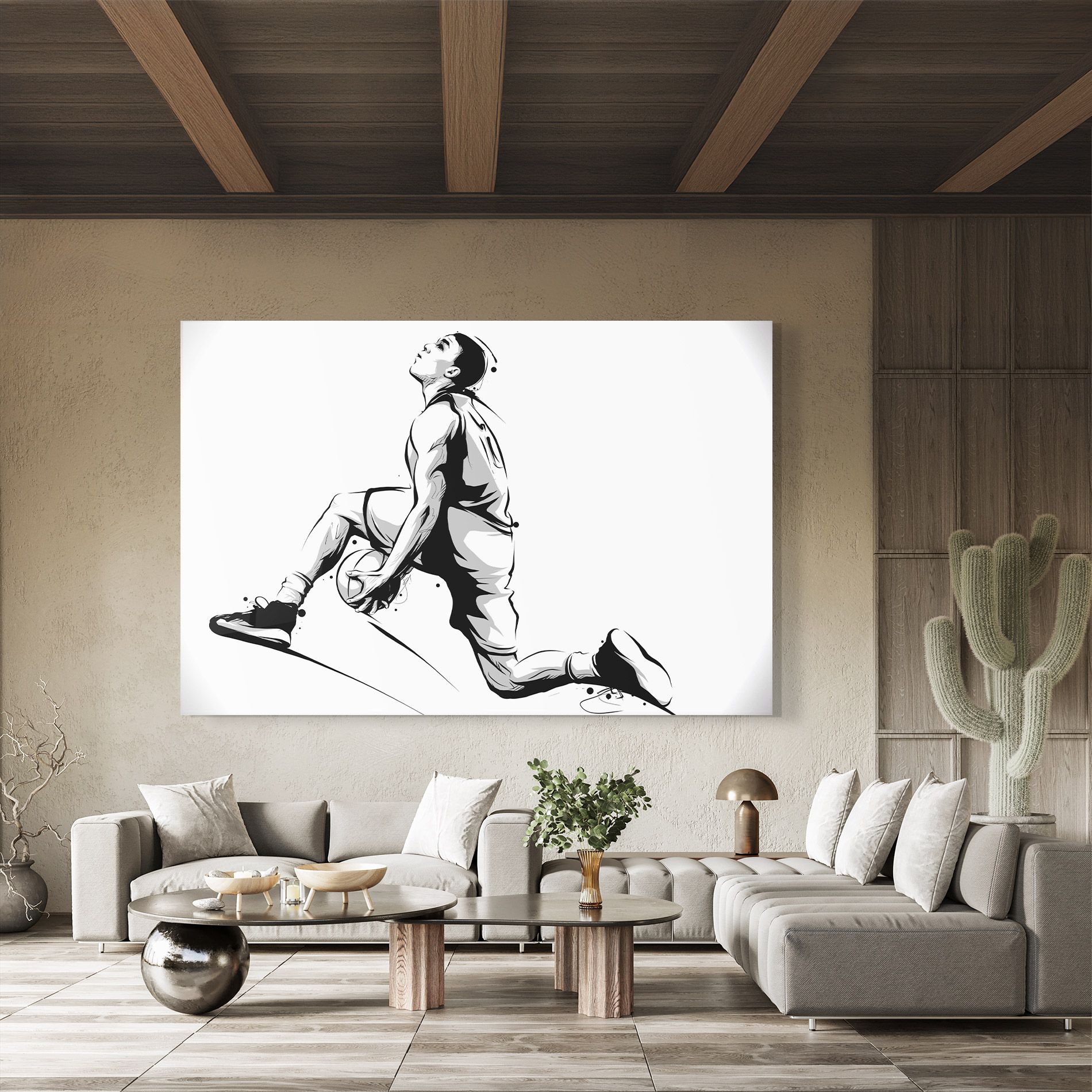 Basketball Player Jump mockup 8