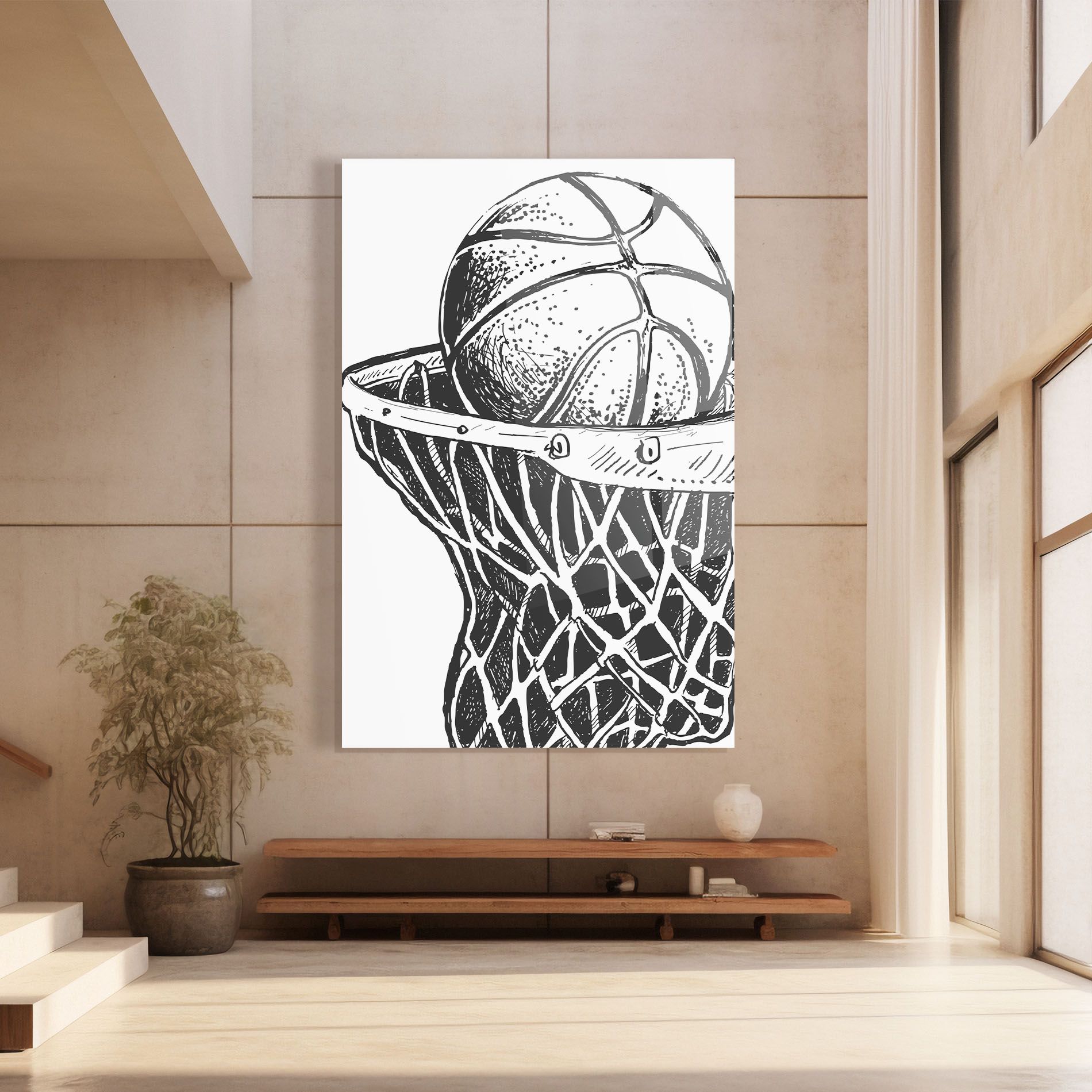 Basketball Grey Hoop mockup 8