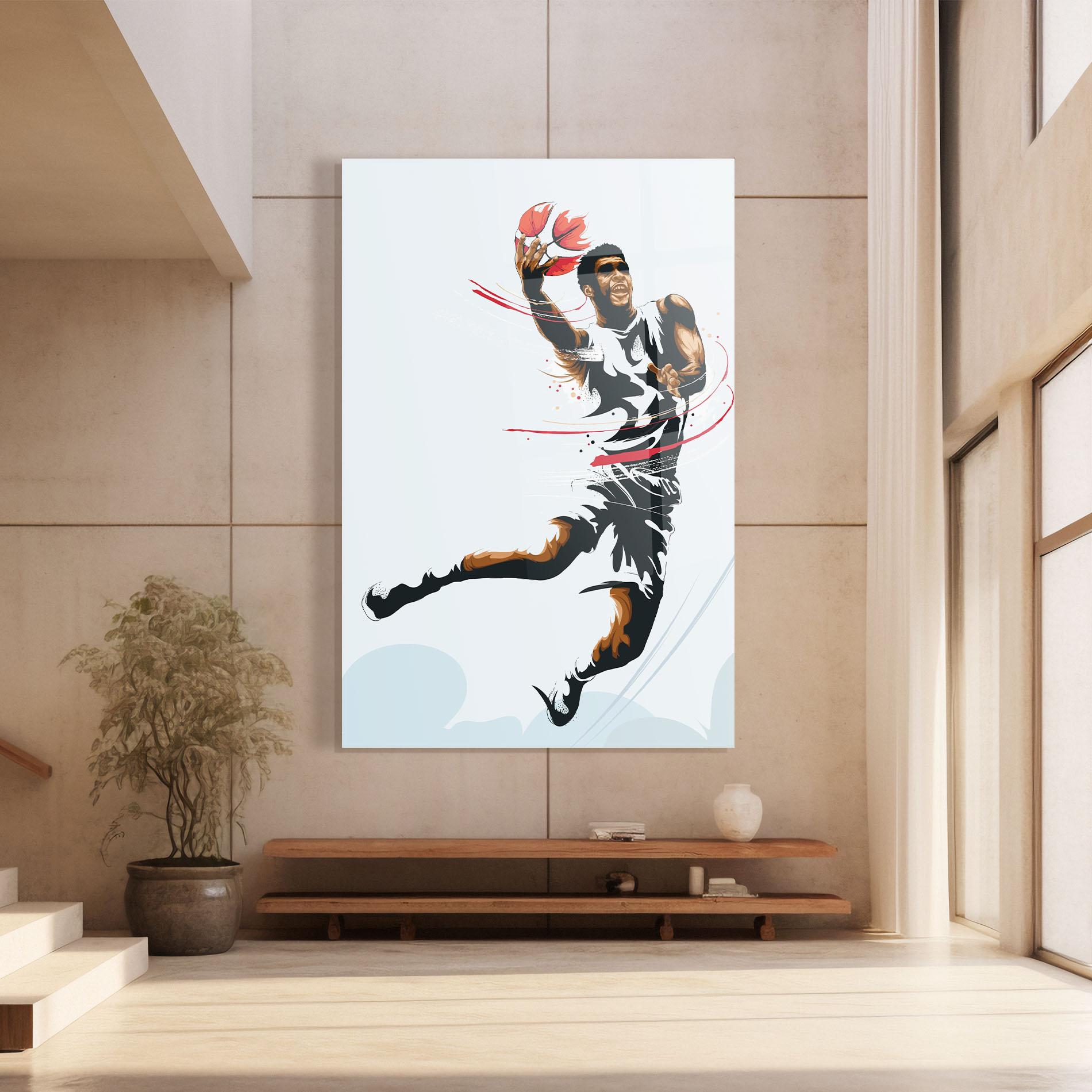 Glasbild Basketball Shot mockup 8