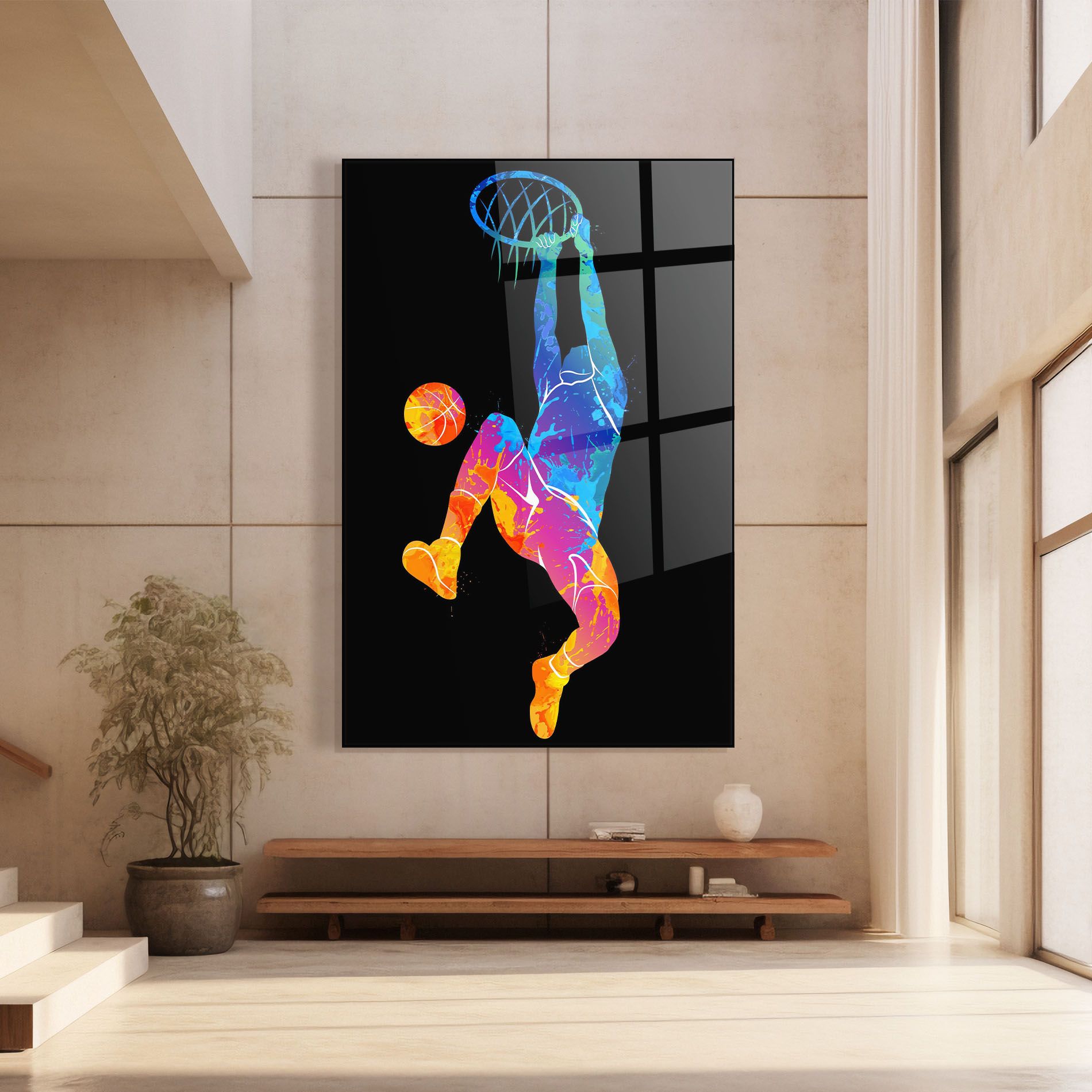 Blue Basket Hoop mockup 8