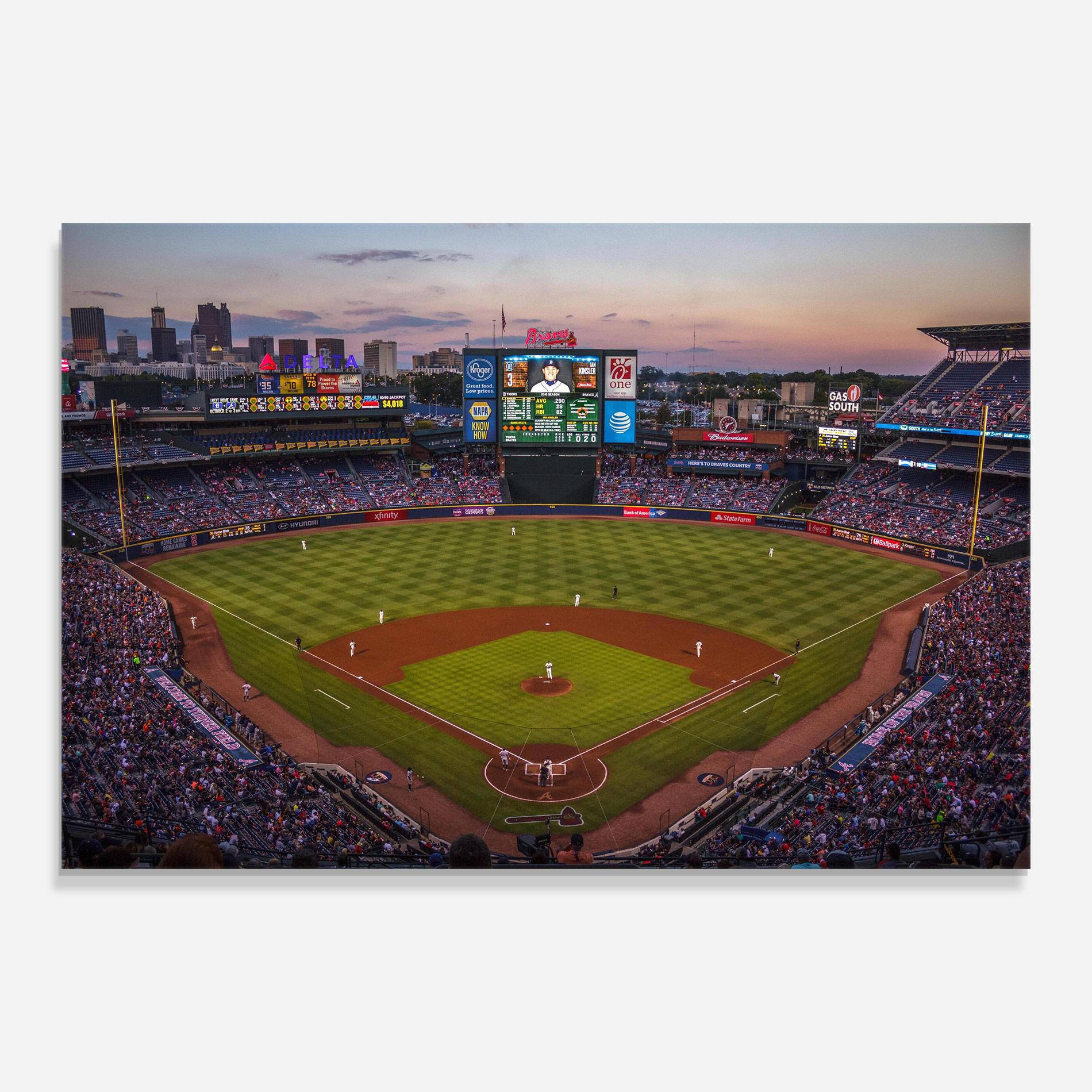 Glasbild Baseball Field mockup 0