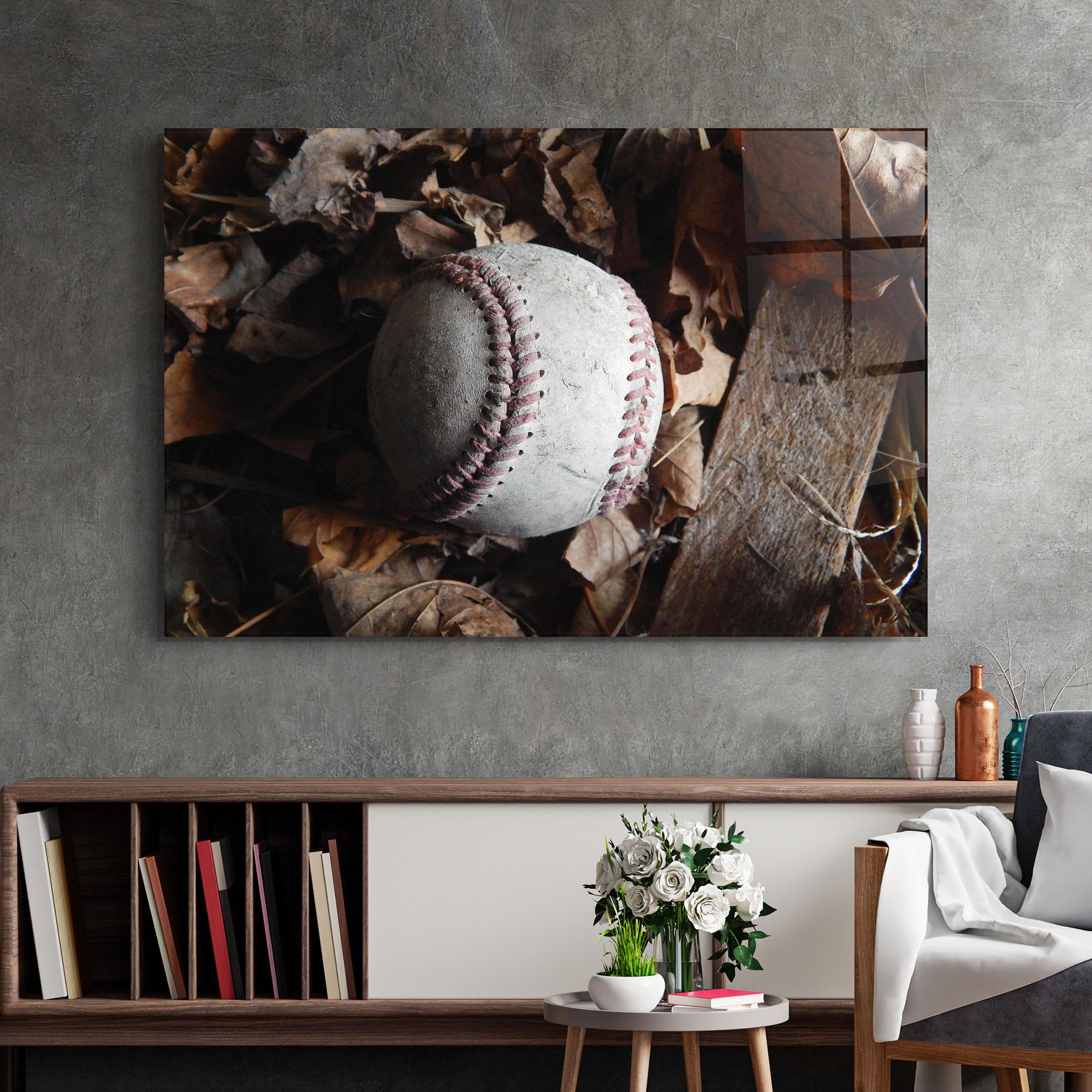 Autumn Baseball Ball mockup 2