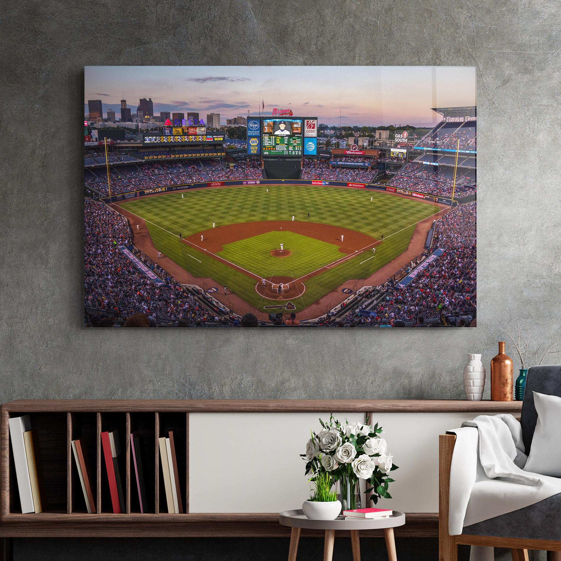 Glasbild Baseball Field mockup 2