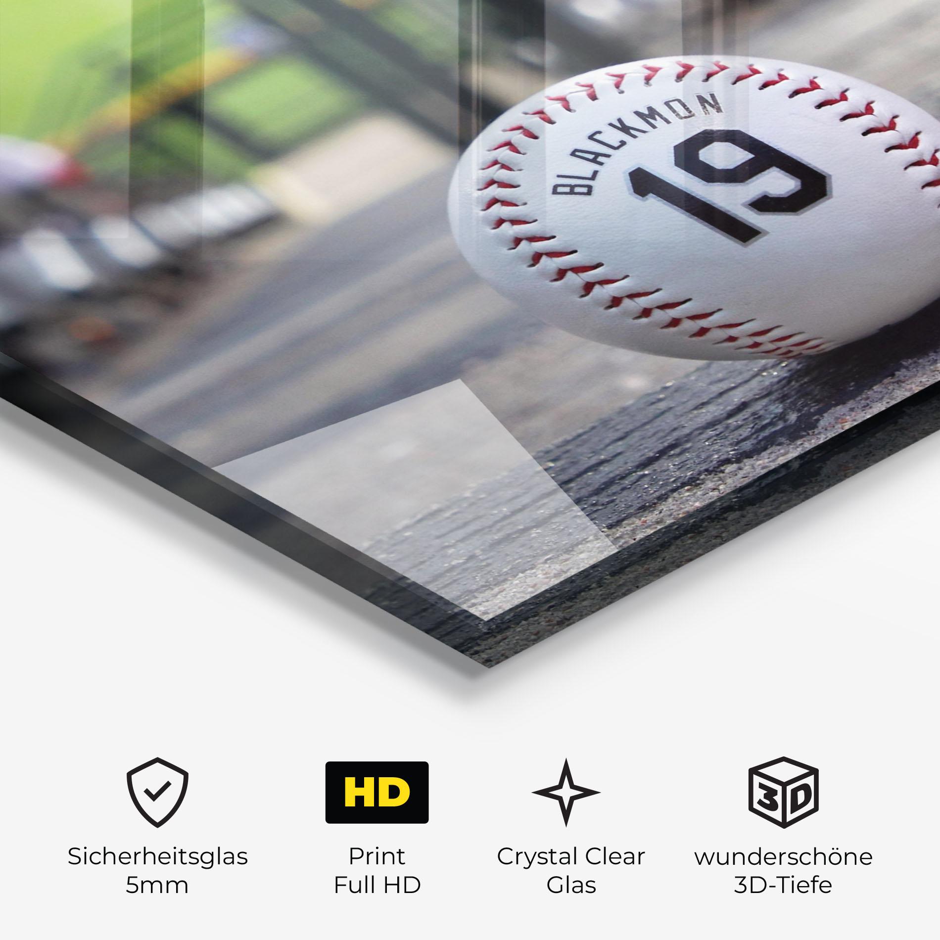 Glasbild Baseball Nr 19 mockup 3