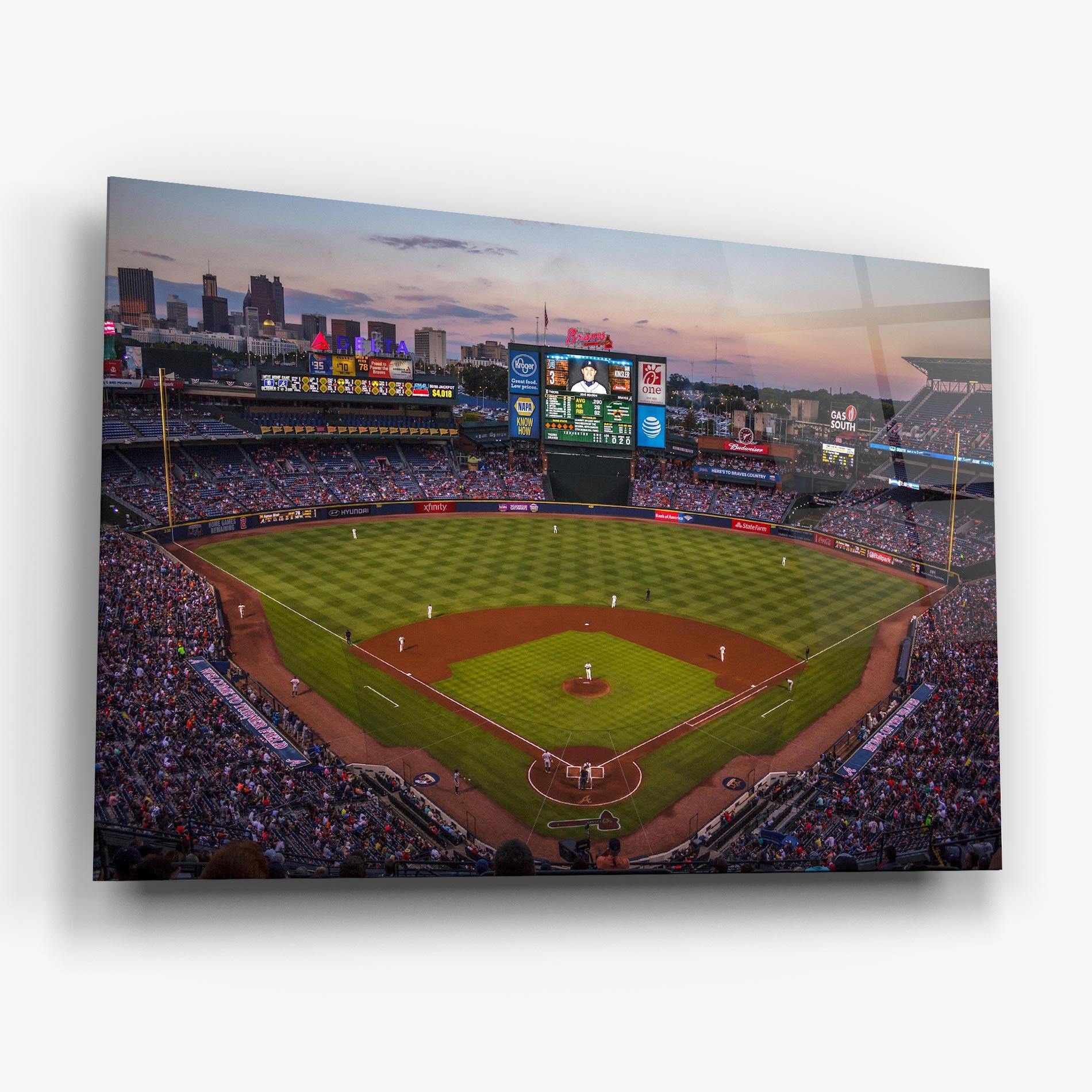 Glasbild Baseball Field mockup 6