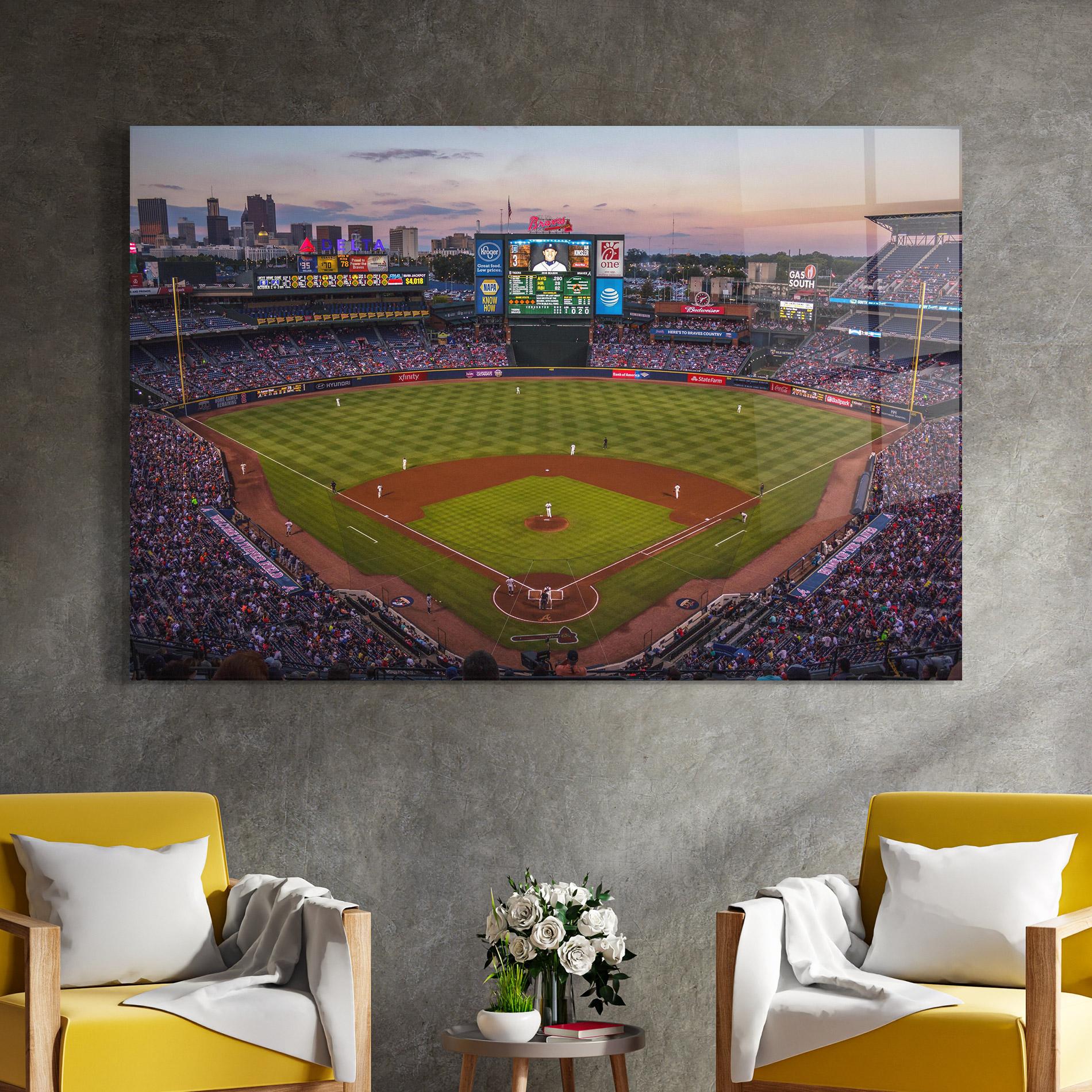 Glasbild Baseball Field mockup 4