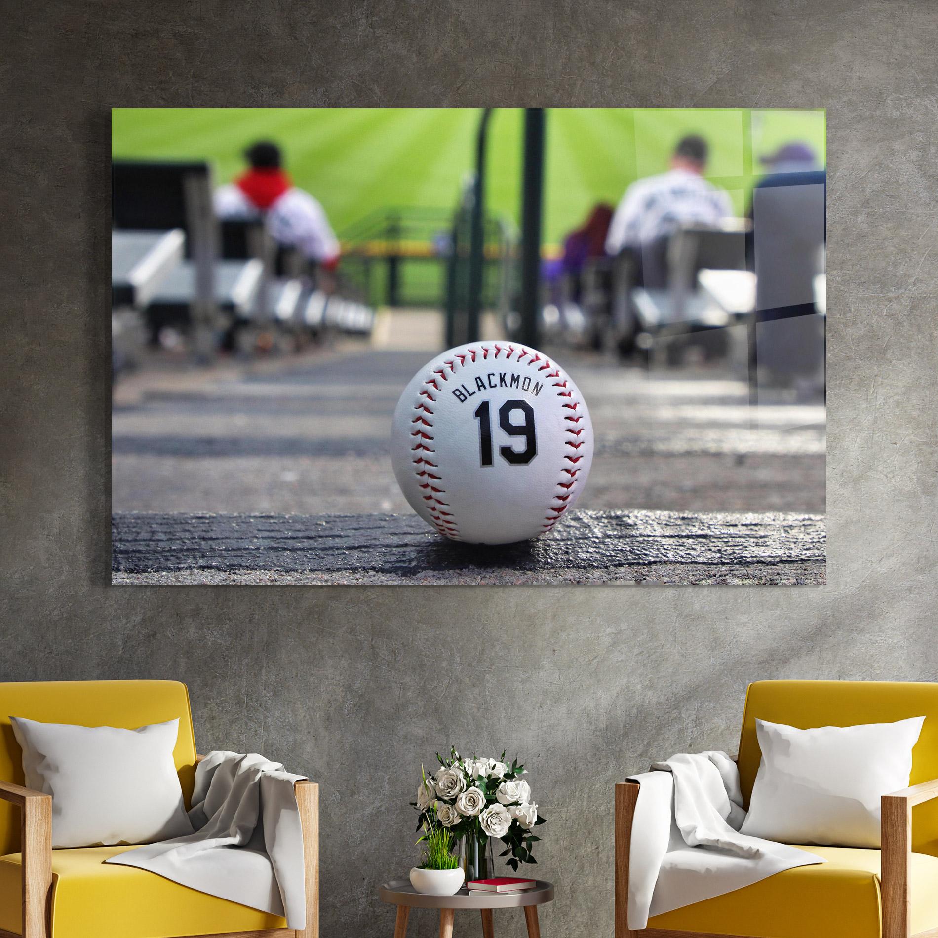 Glasbild Baseball Nr 19 mockup 4