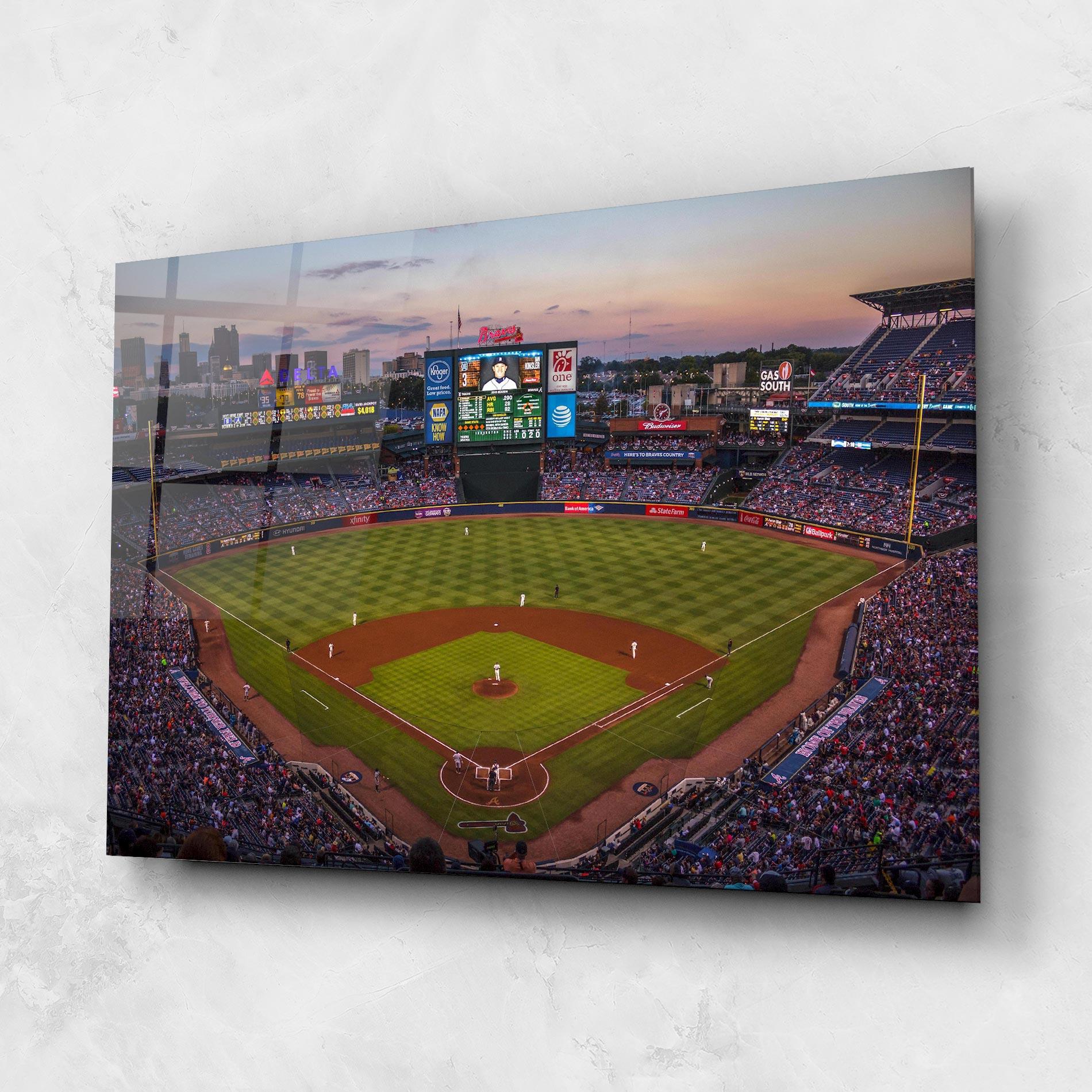 Glasbild Baseball Field mockup 1