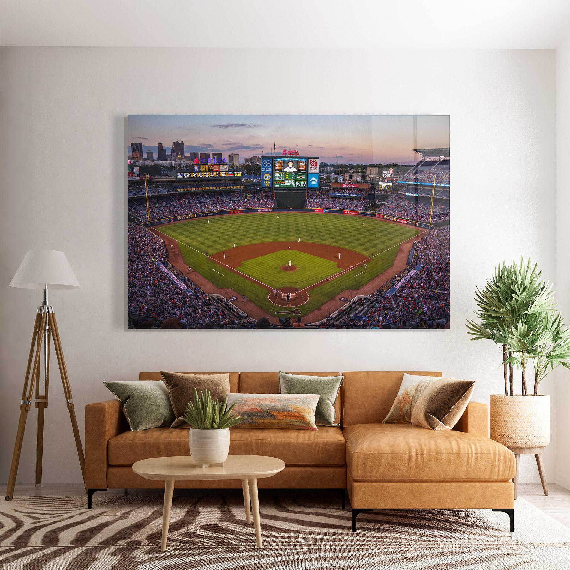 Glasbild Baseball Field mockup 7