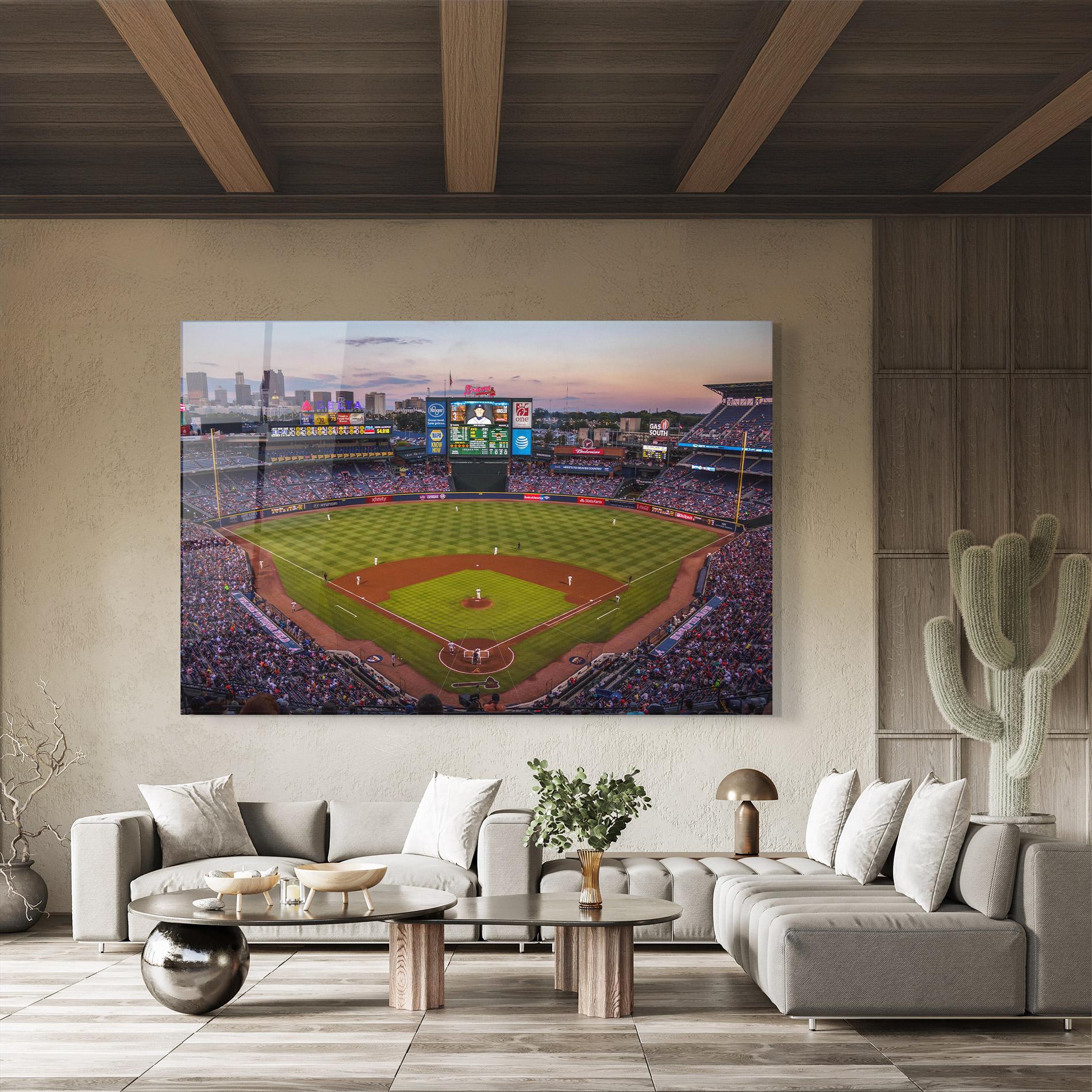 Glasbild Baseball Field mockup 8