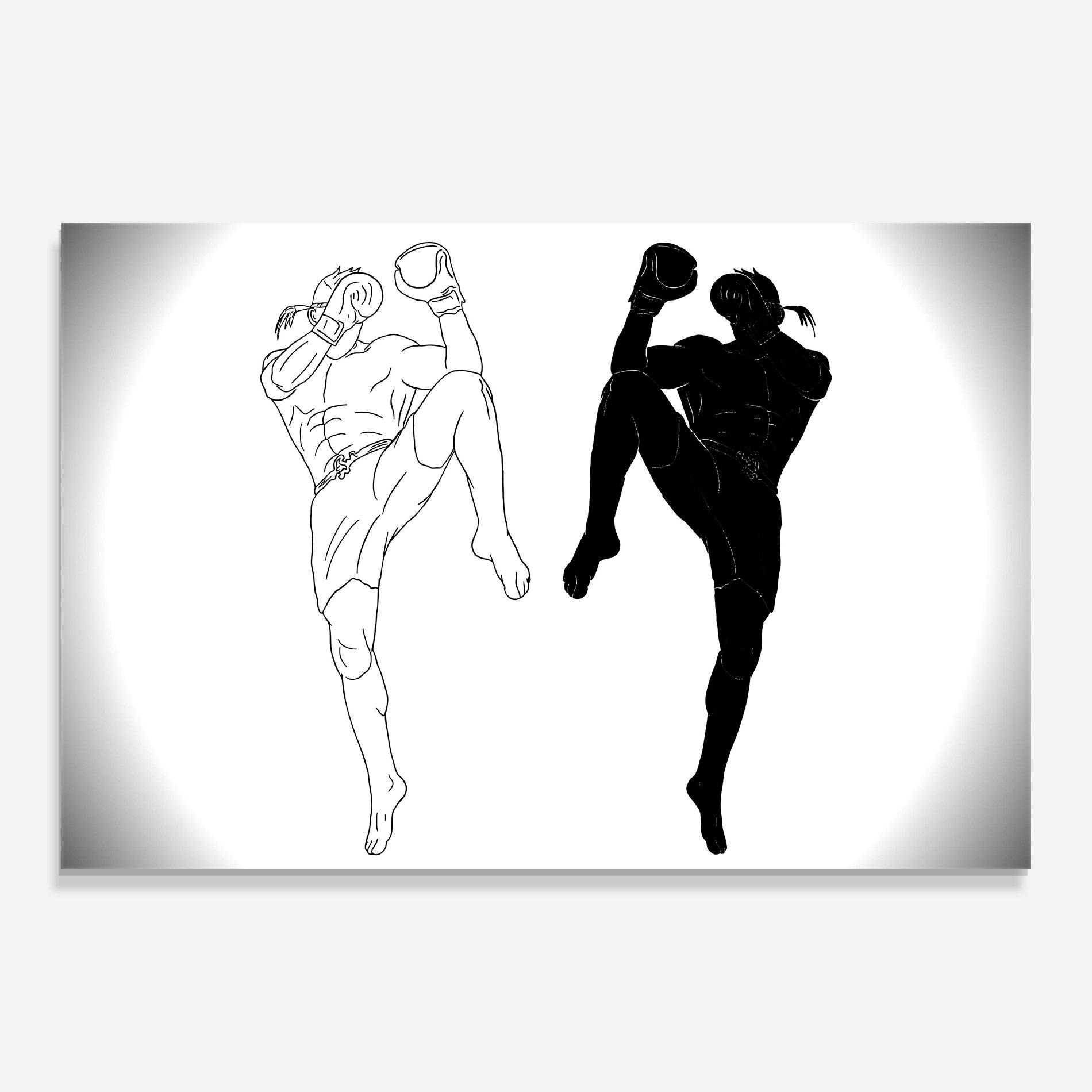 Glasbild Box Kungfu mockup 0