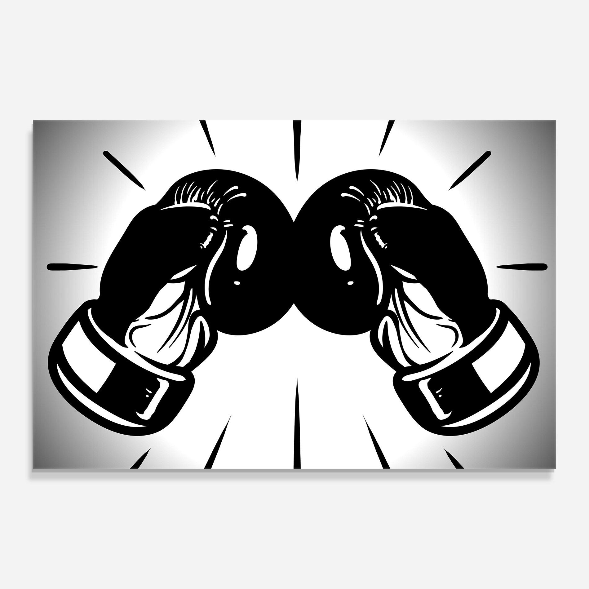 Glasbild Boxing Gloves Line mockup 0