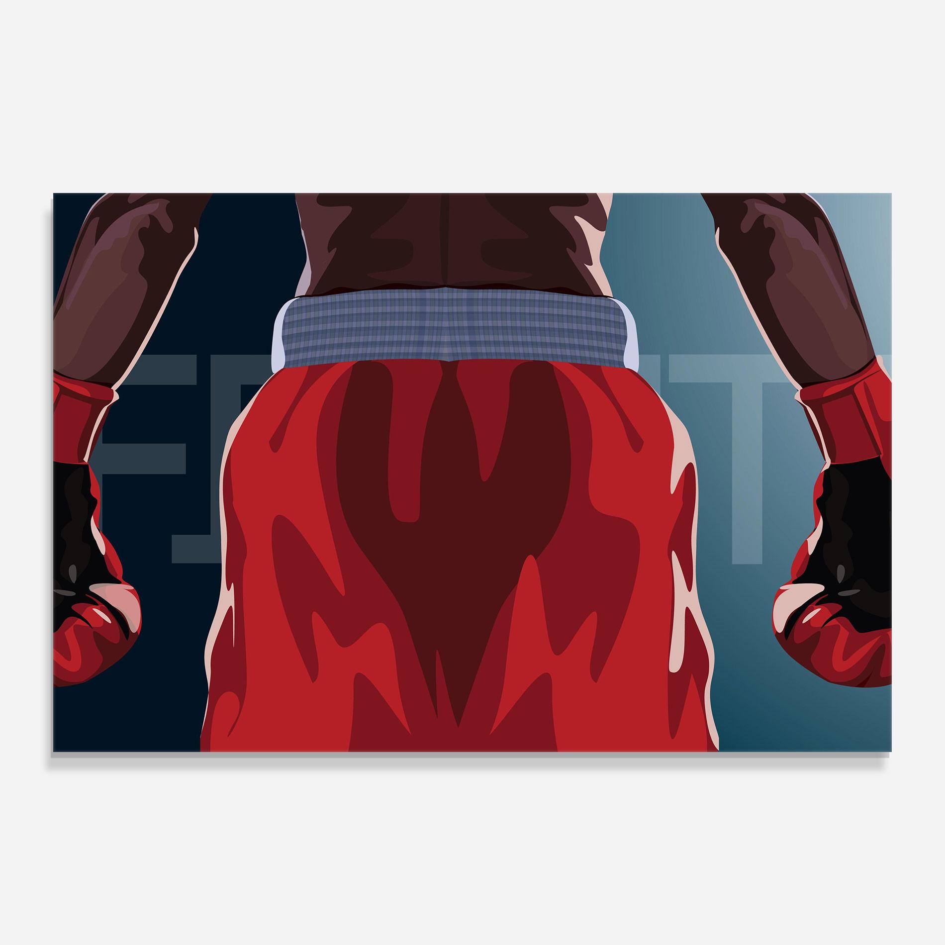 Glasbild Fight Box mockup 0