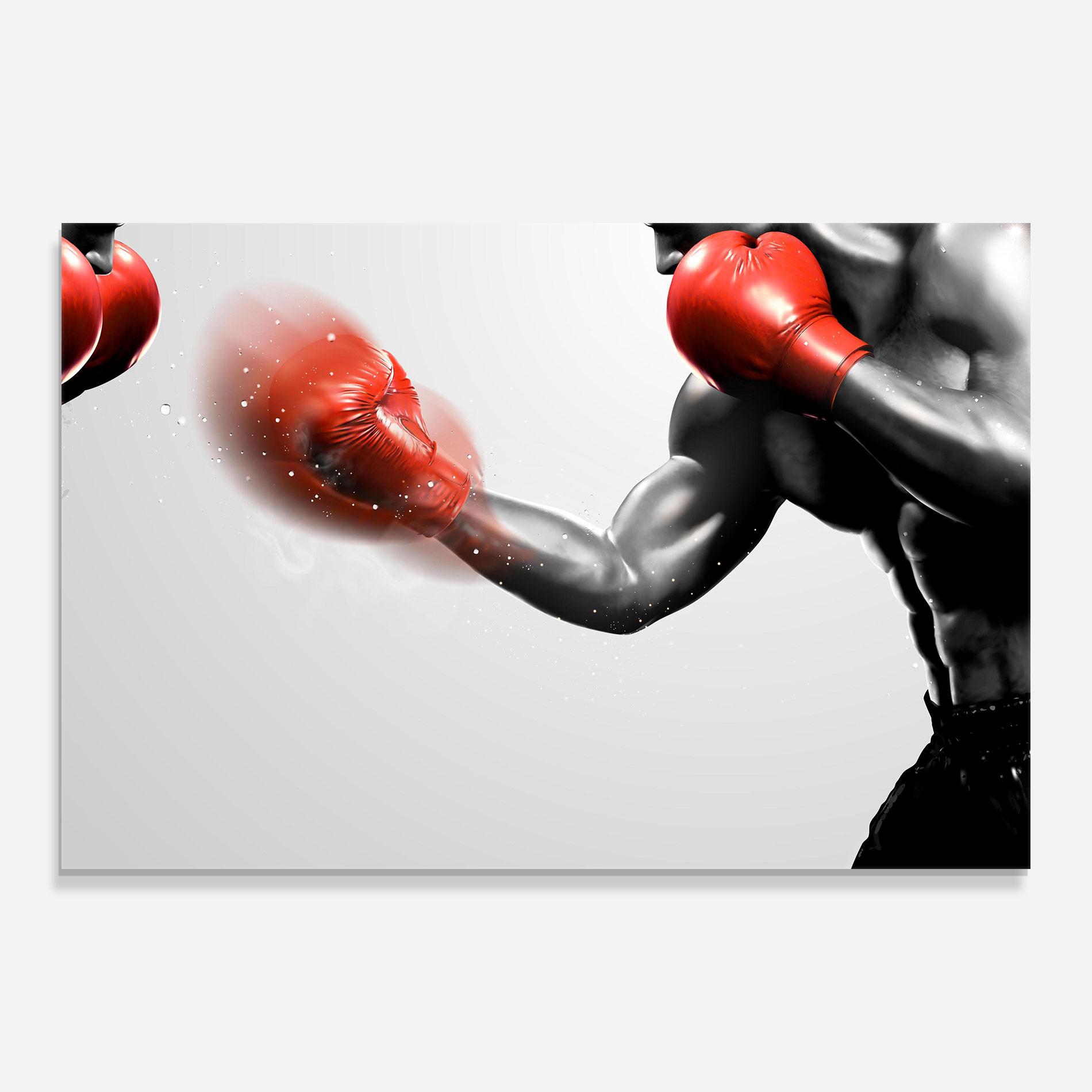 Glasbild Red Smoke Box mockup 0