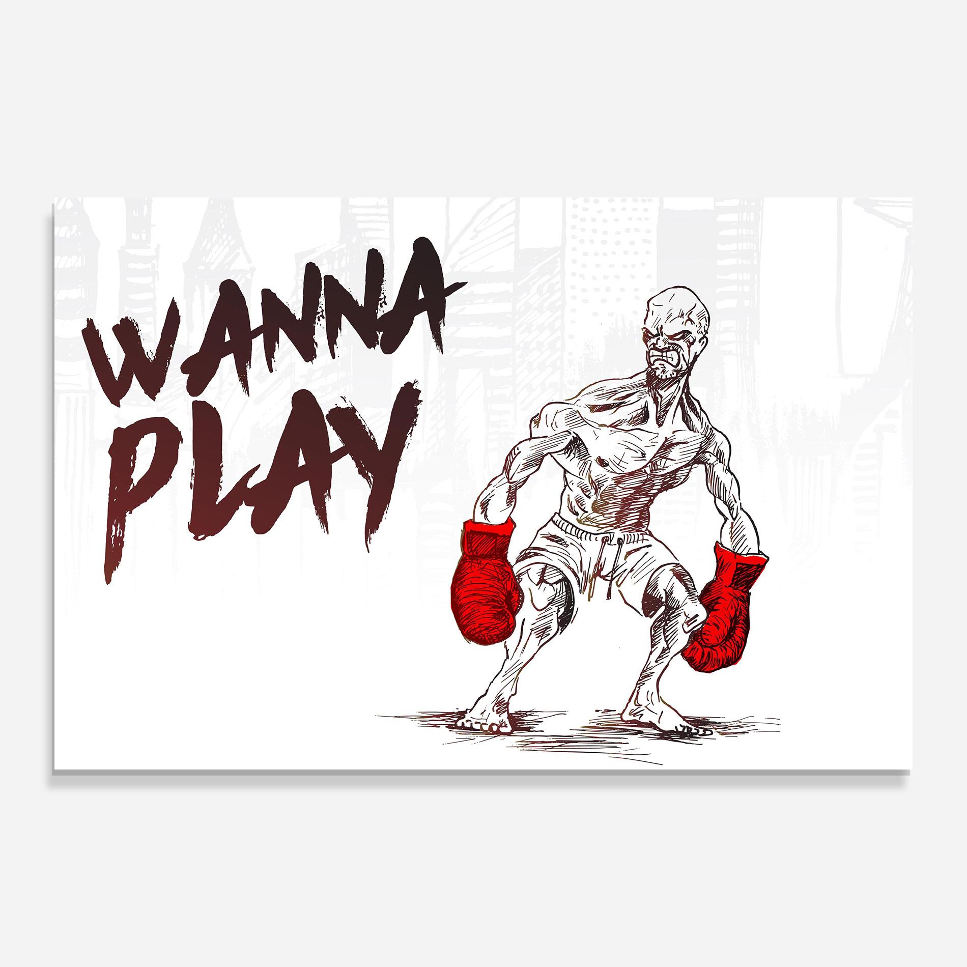 Glasbild Wanna Play Box mockup 0
