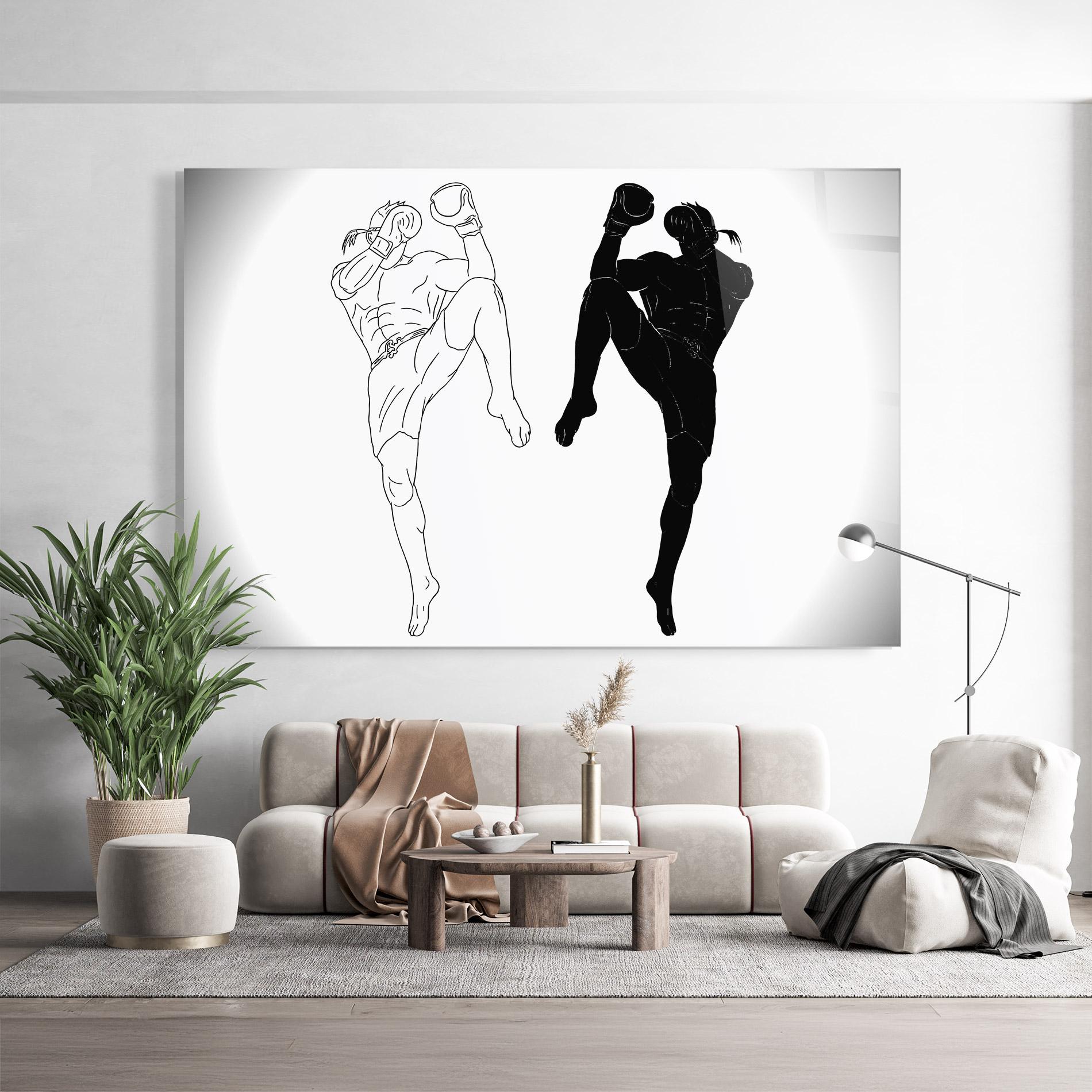 Glasbild Box Kungfu mockup 9