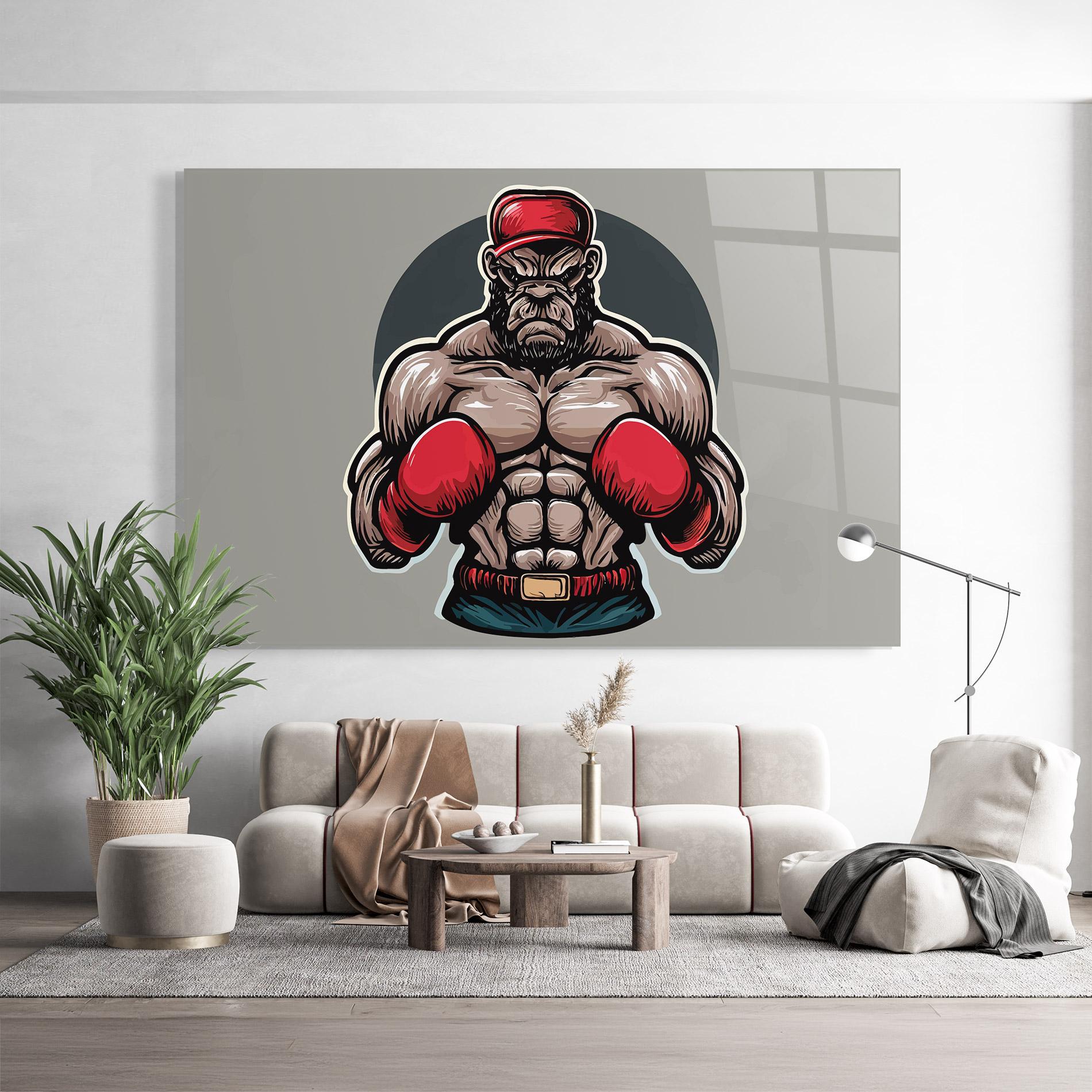 Glasbild Boxer Character mockup 9