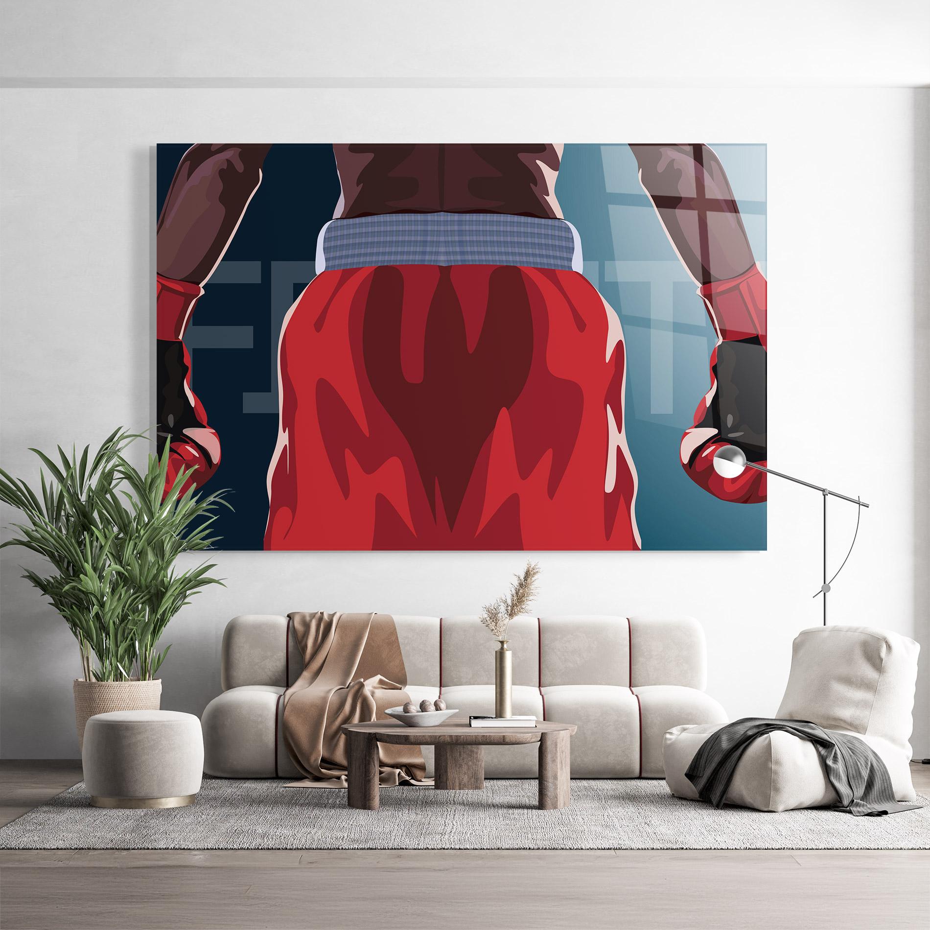 Glasbild Fight Box mockup 9