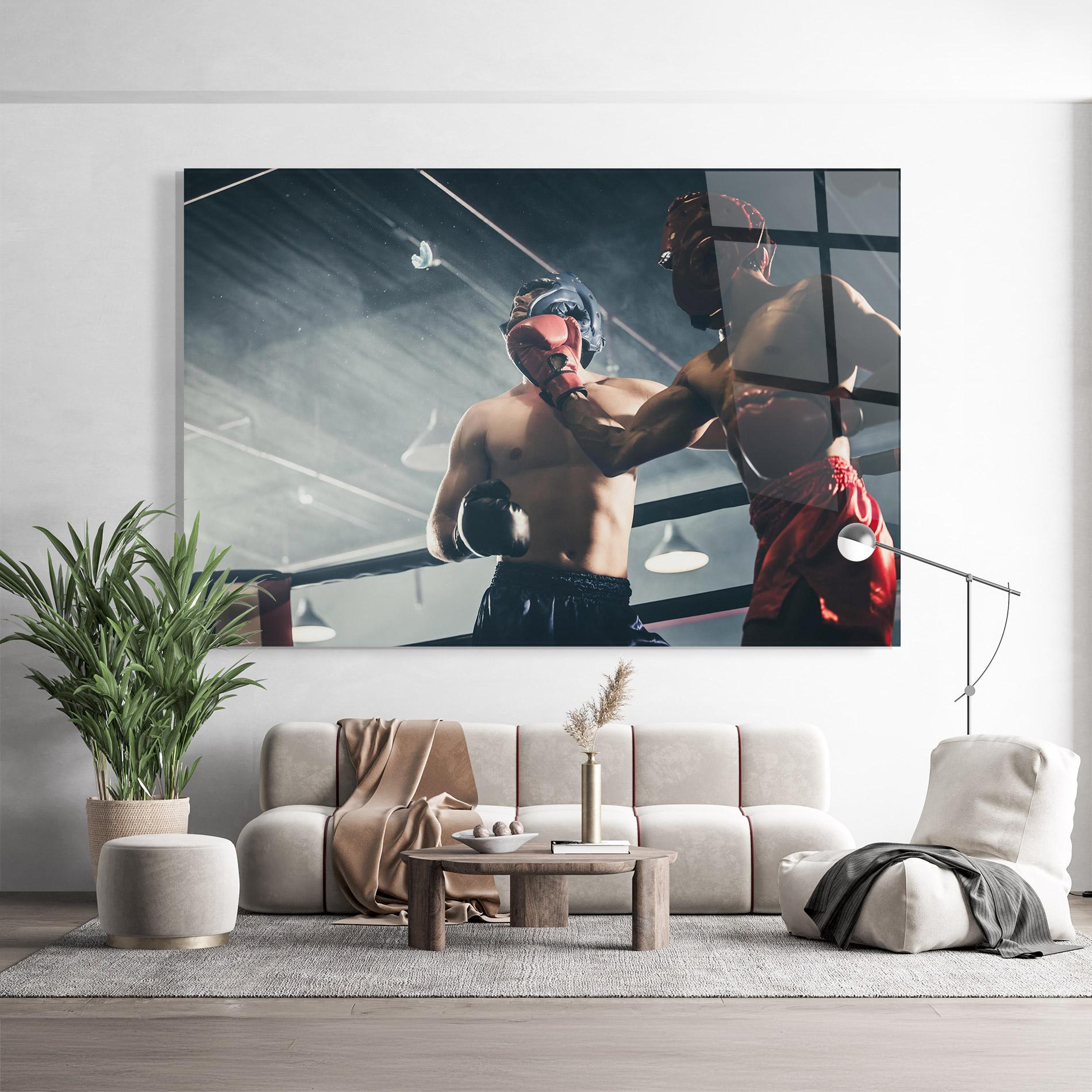 Glasbild Knockout King mockup 9