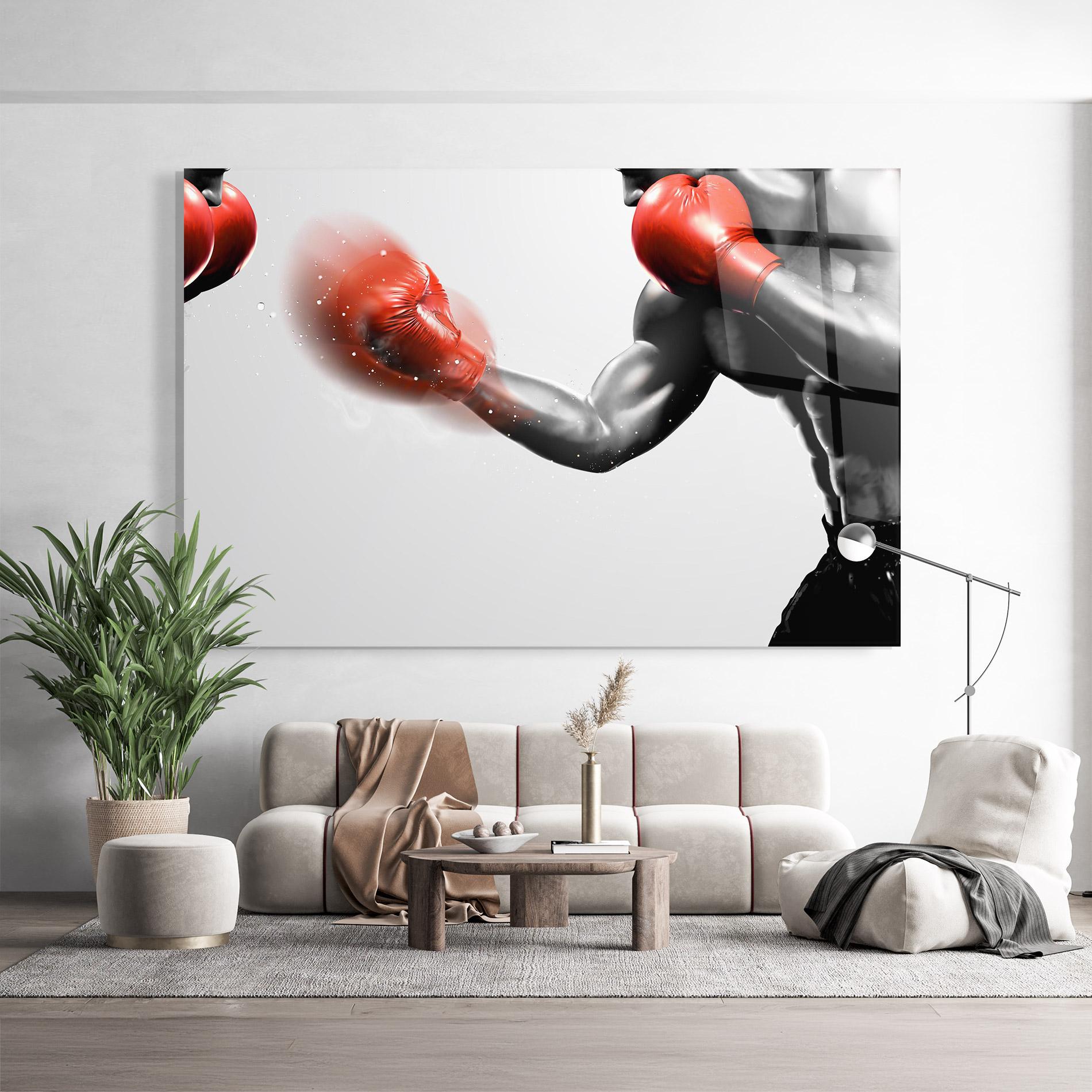 Glasbild Red Smoke Box mockup 9