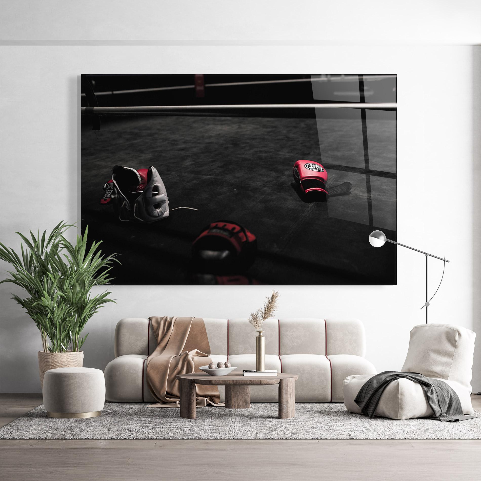 Glasbild Ring Gloves mockup 9