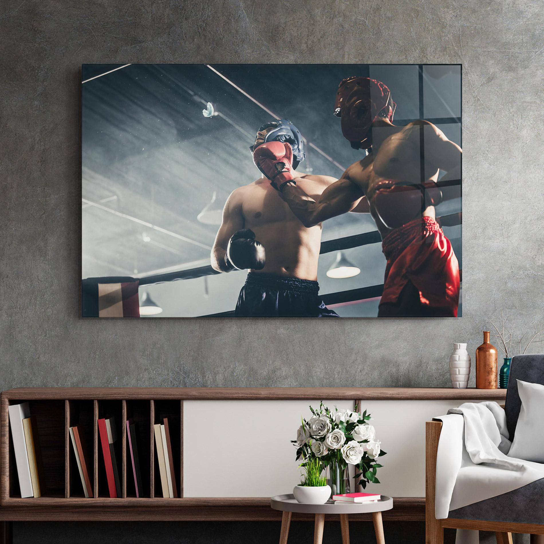 Glasbild Knockout King mockup 2