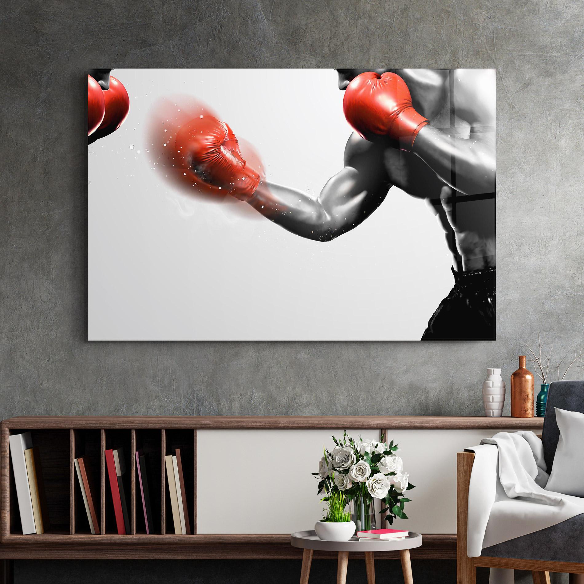 Glasbild Red Smoke Box mockup 2