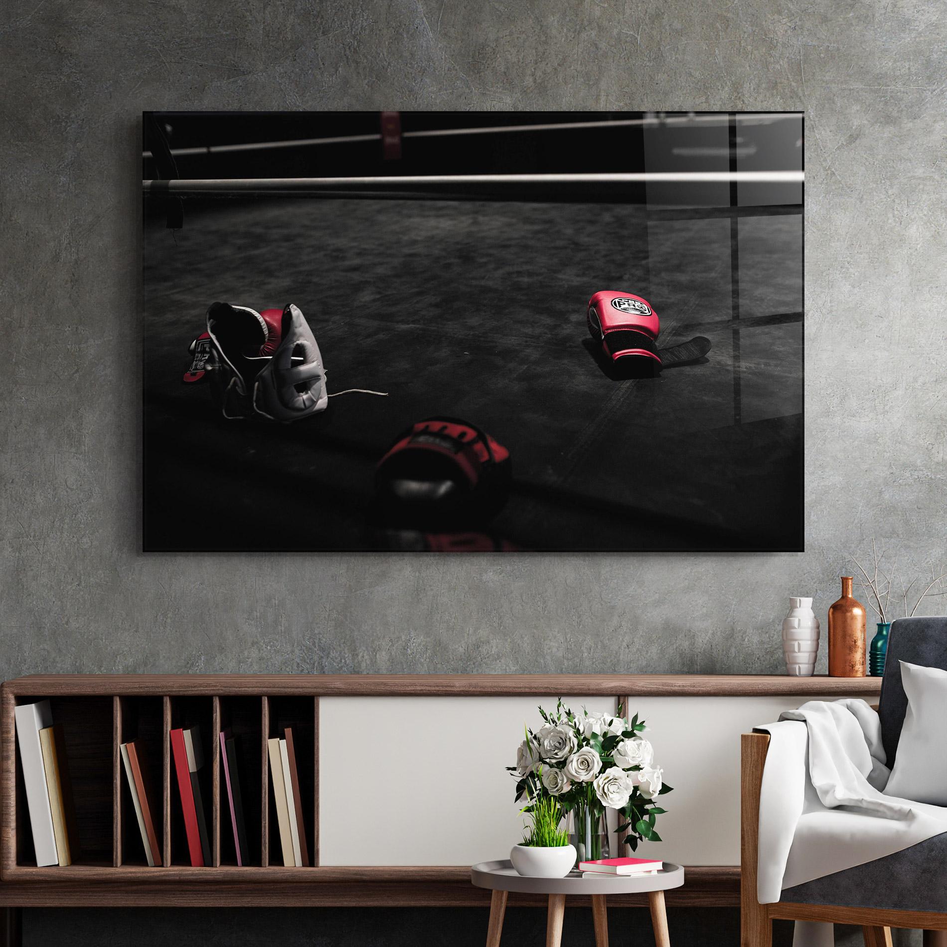 Glasbild Ring Gloves mockup 2