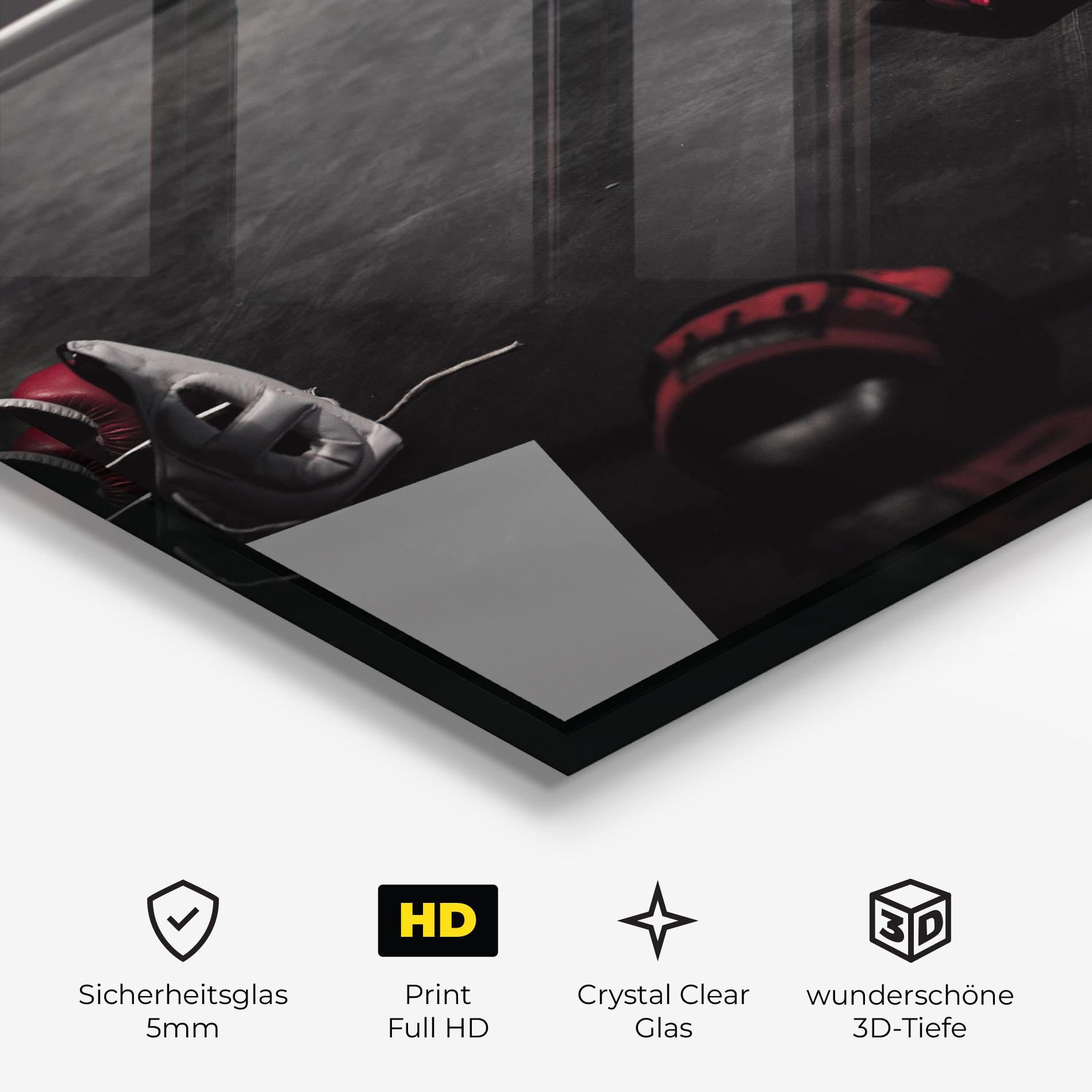 Glasbild Ring Gloves mockup 3