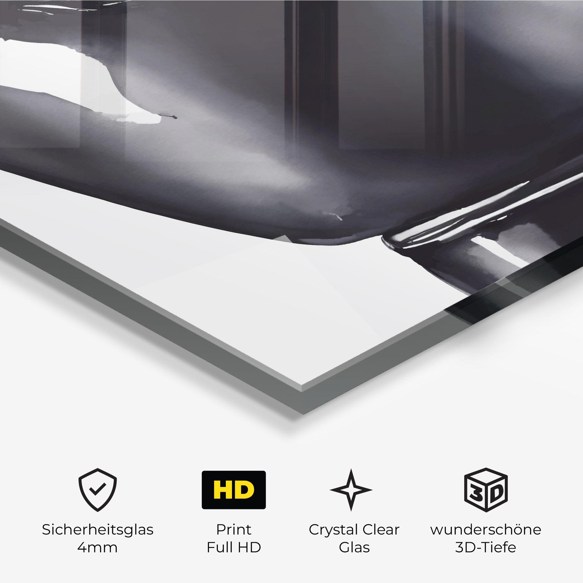 Glasbild Black Box Glove mockup 3