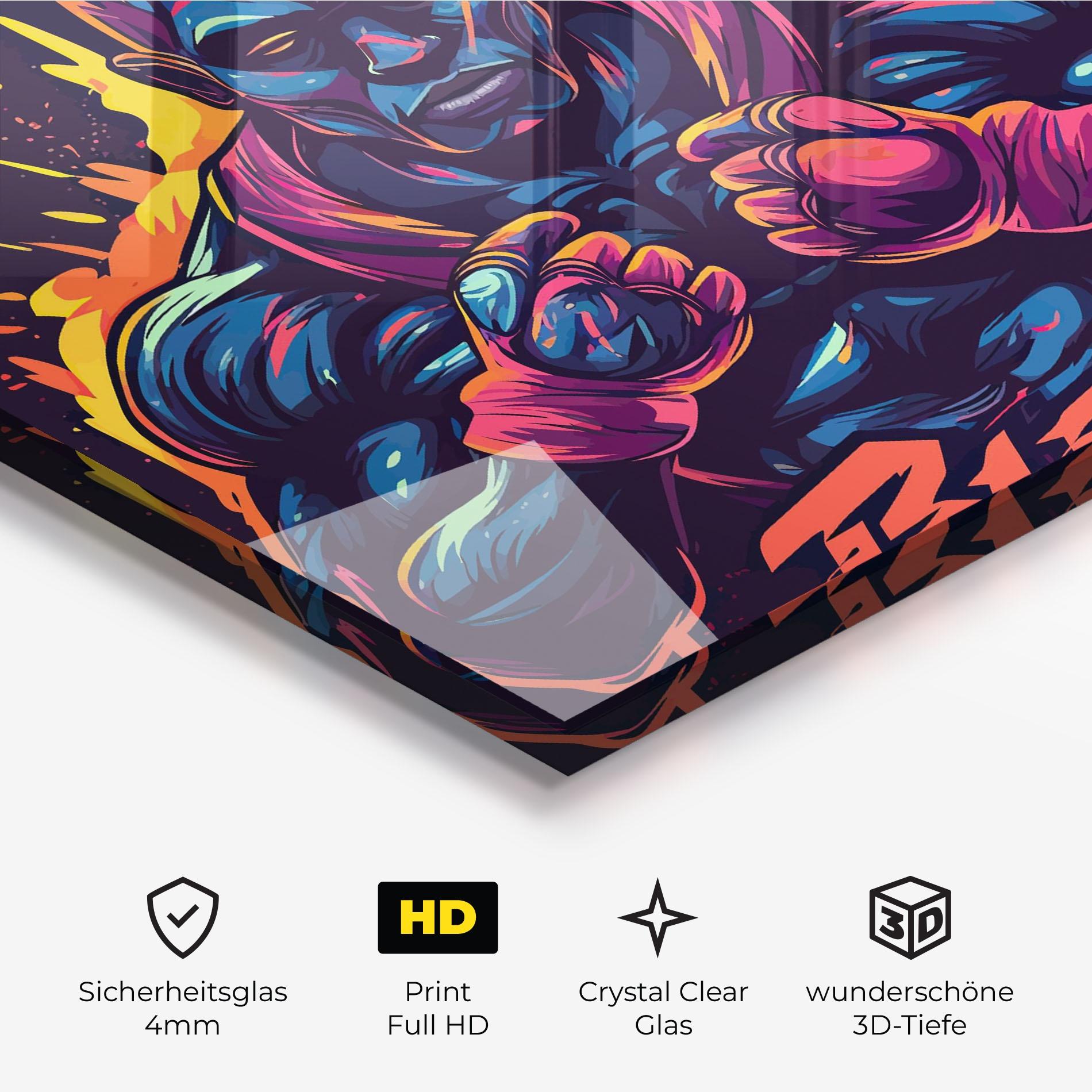 Glasbild Boxing Blok mockup 3