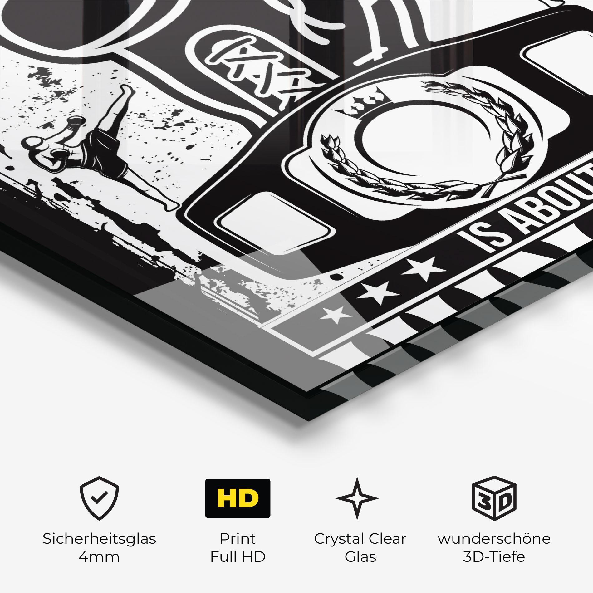 Glasbild Boxing Hunger mockup 3