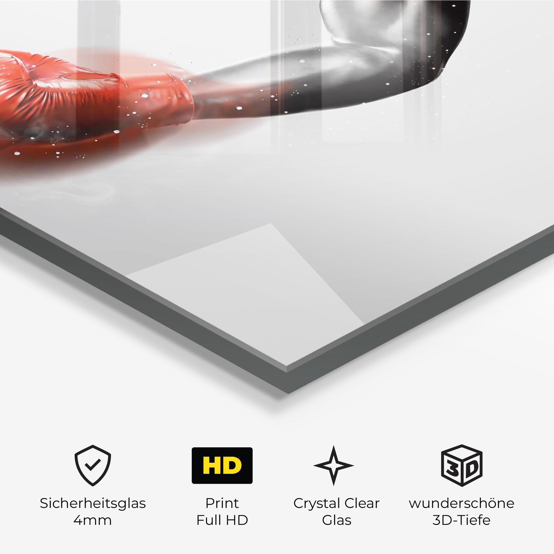 Glasbild Red Smoke Box mockup 3