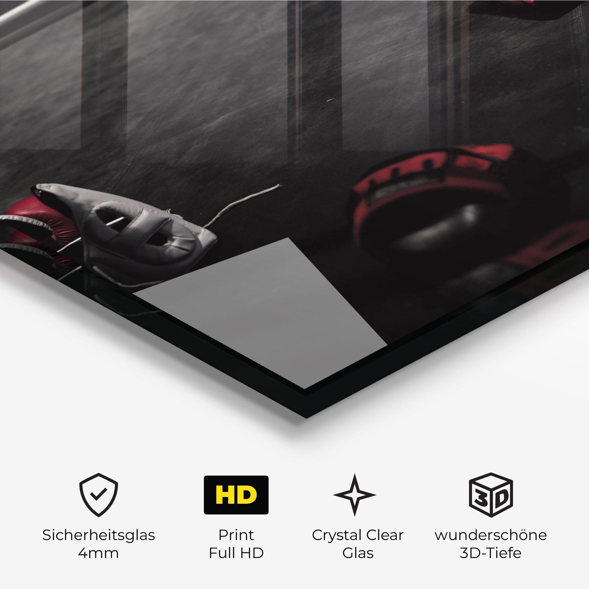 Glasbild Ring Gloves mockup 3